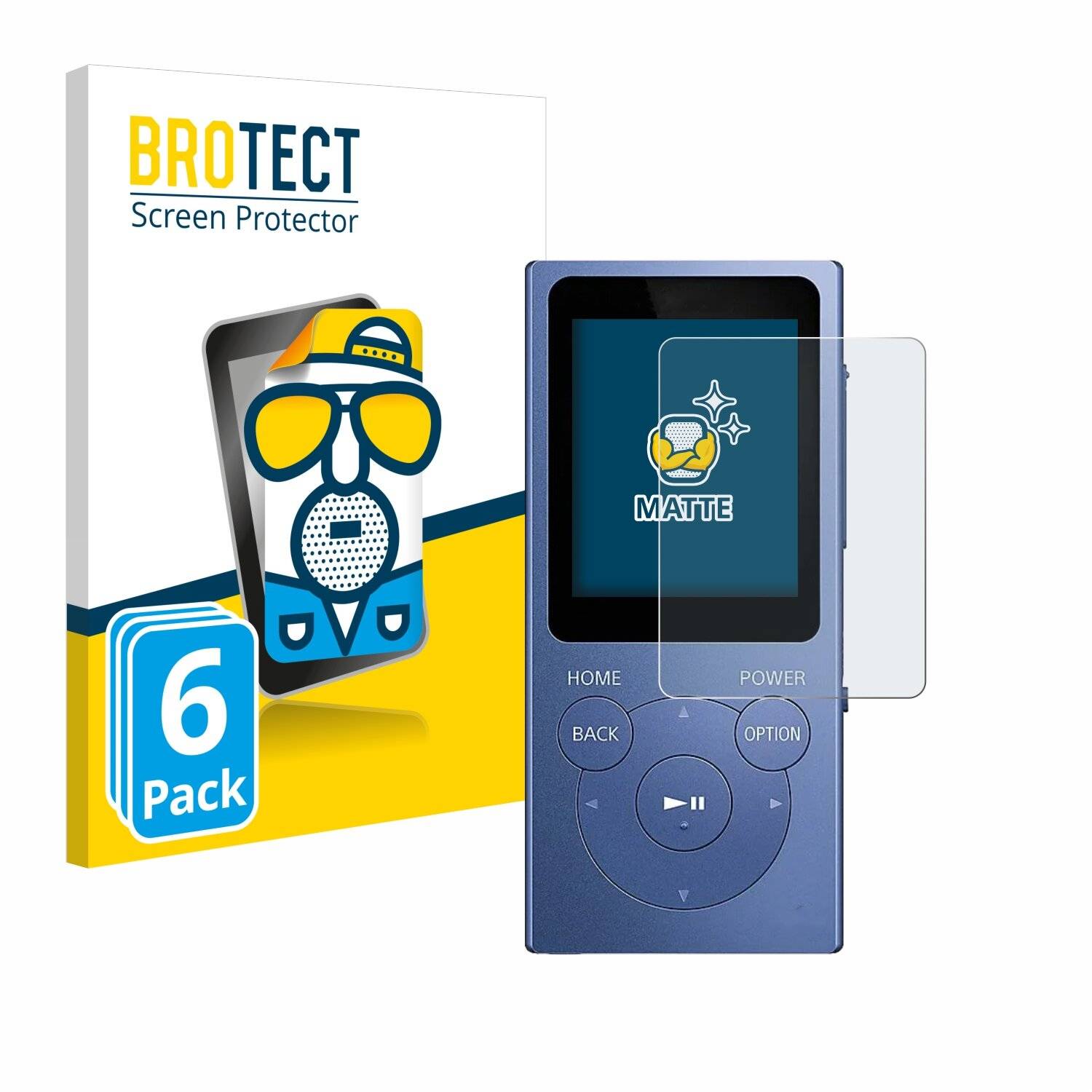 6x BROTECT Entspiegelungs-Folie für Sony Walkman