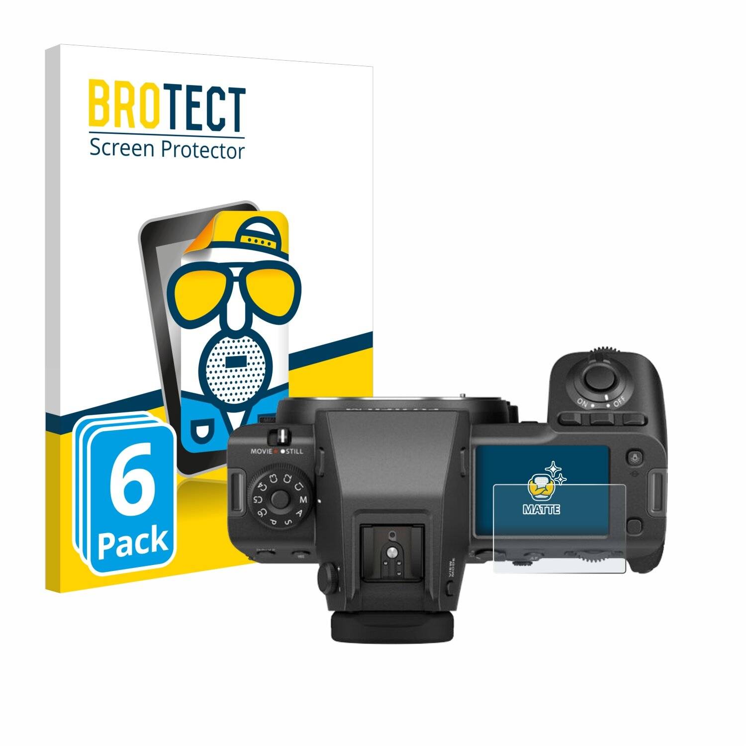 6x BROTECT Entspiegelungs-Folie für Fujifilm GFX100 II