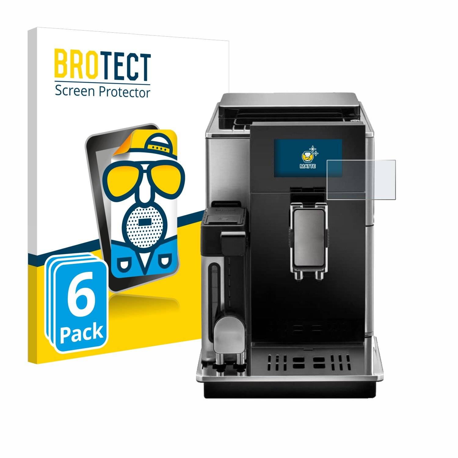 6x BROTECT Entspiegelungs-Folie für DeLonghi