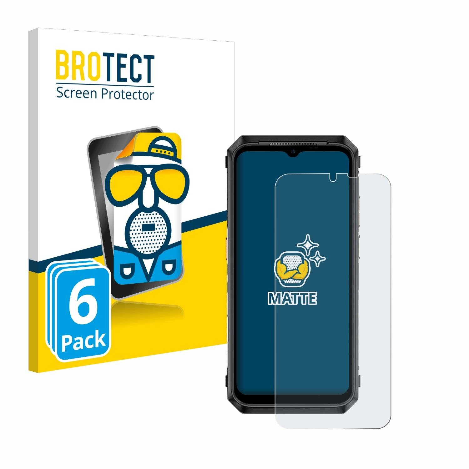 6x BROTECT Entspiegelungs-Folie für Ulefone Power Armor 18