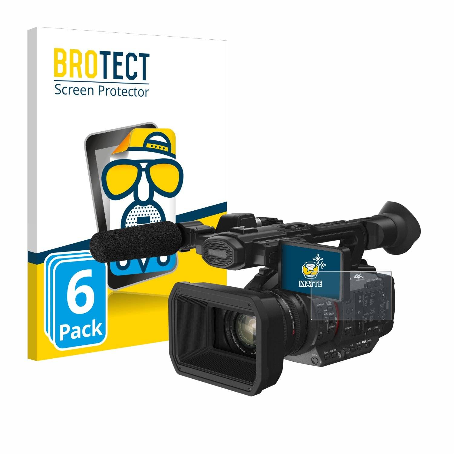 6x BROTECT Entspiegelungs-Folie für Panasonic