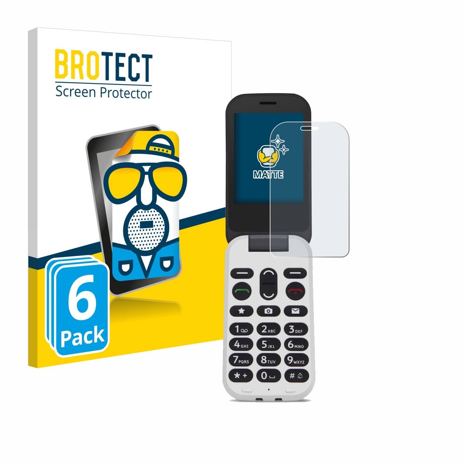 6x BROTECT Entspiegelungs-Folie für Doro