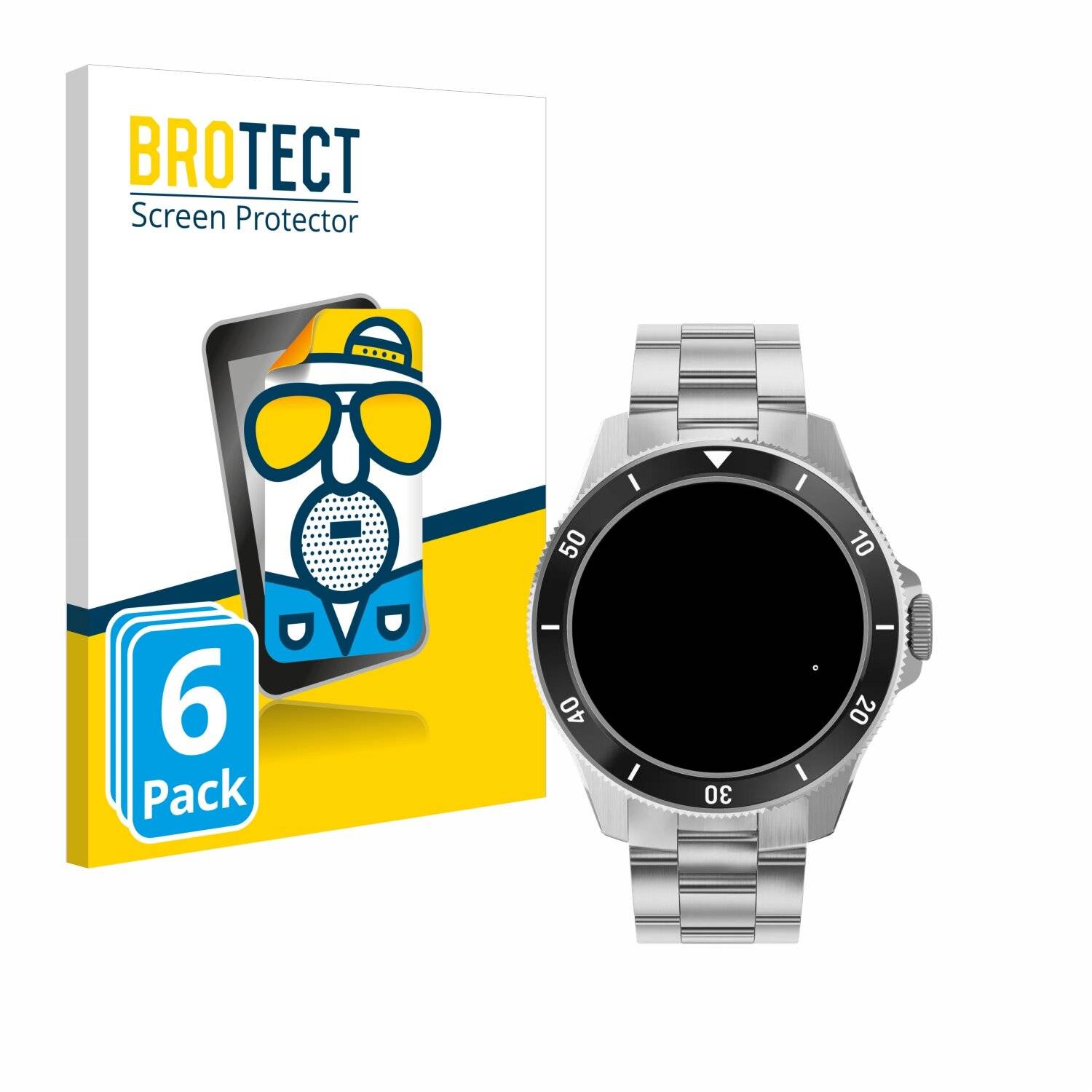 6x BROTECT Entspiegelungs-Folie für Withings ScanWatch Nova (42