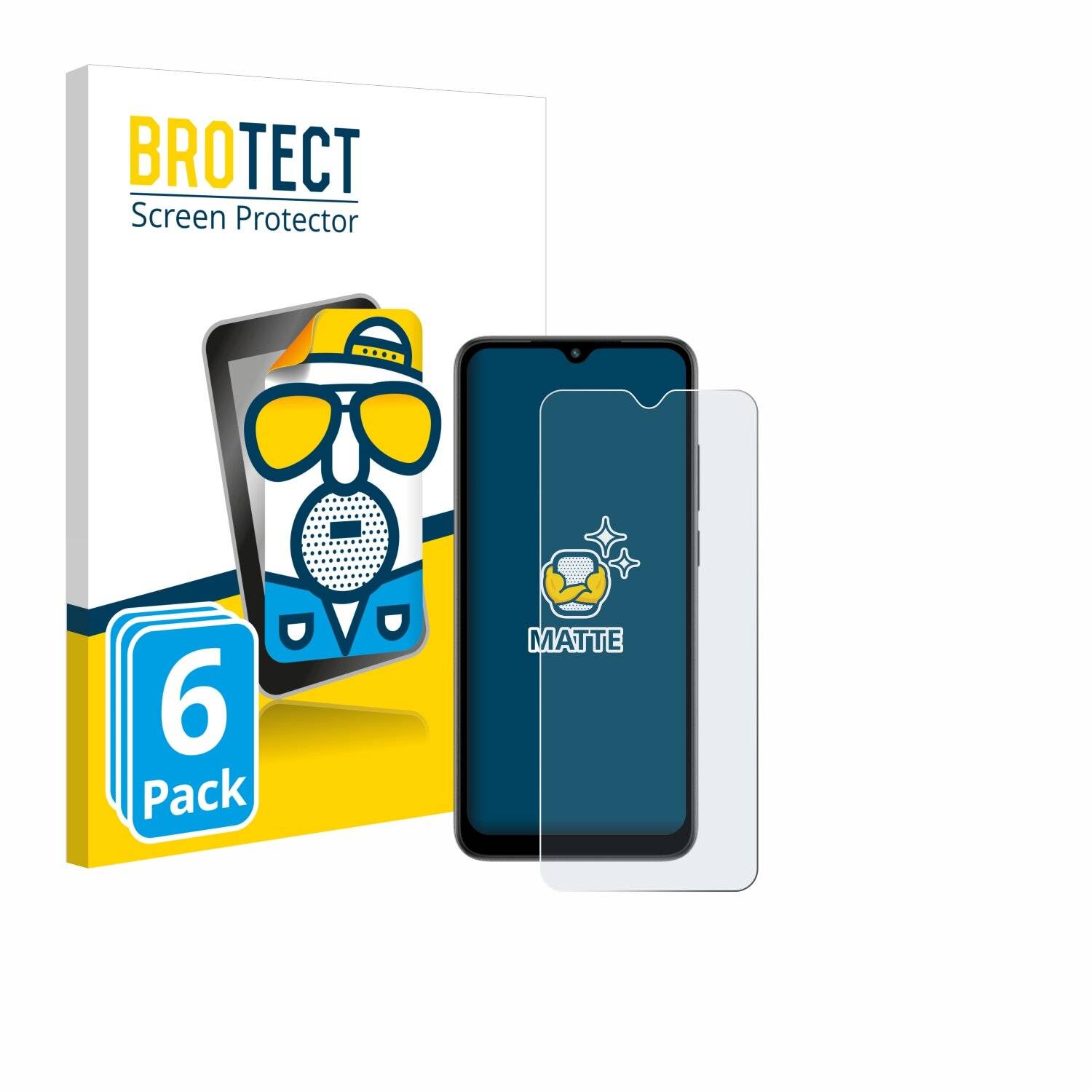 6x BROTECT Entspiegelungs-Folie für Xiaomi Redmi