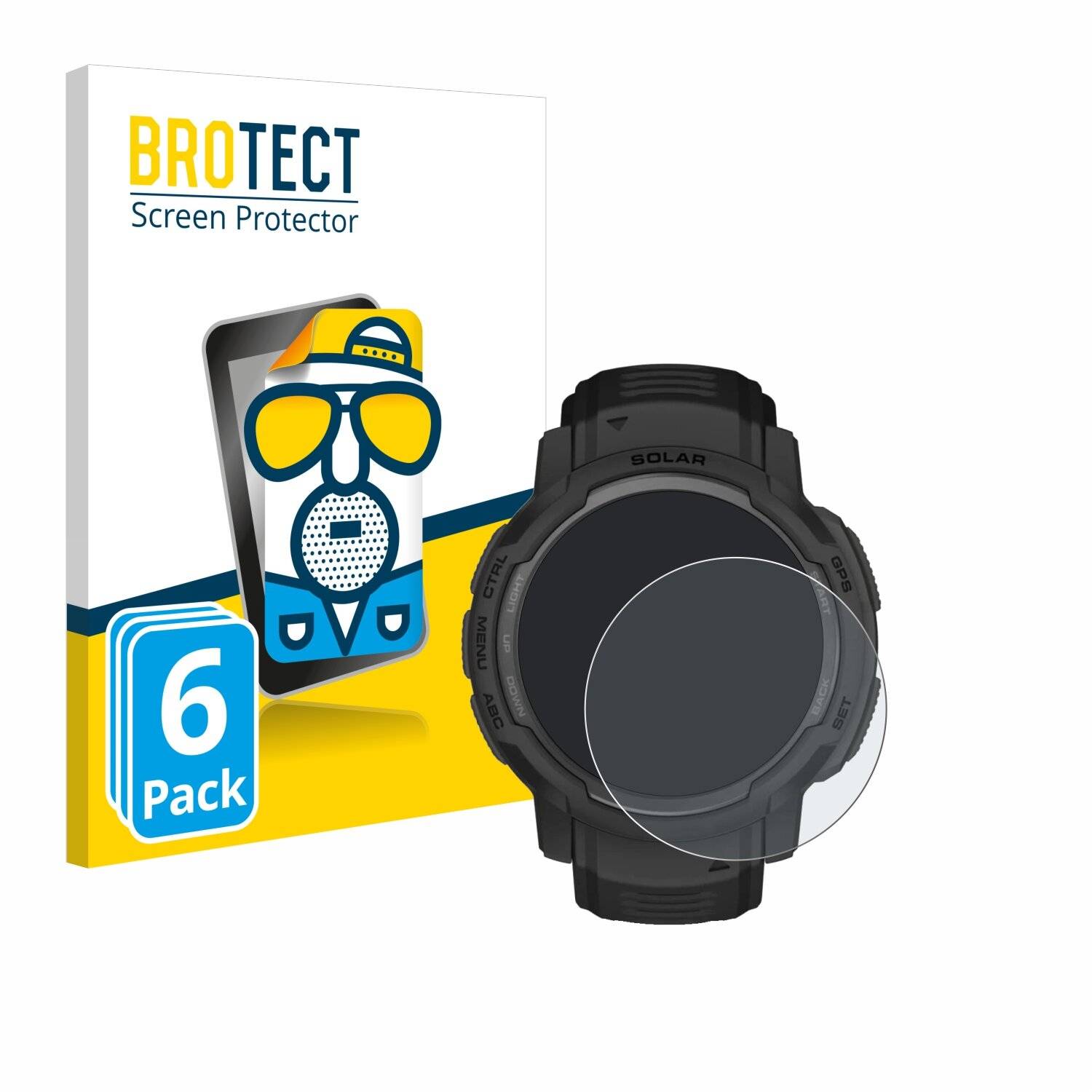 6x BROTECT Entspiegelungs-Folie für Garmin Instinct