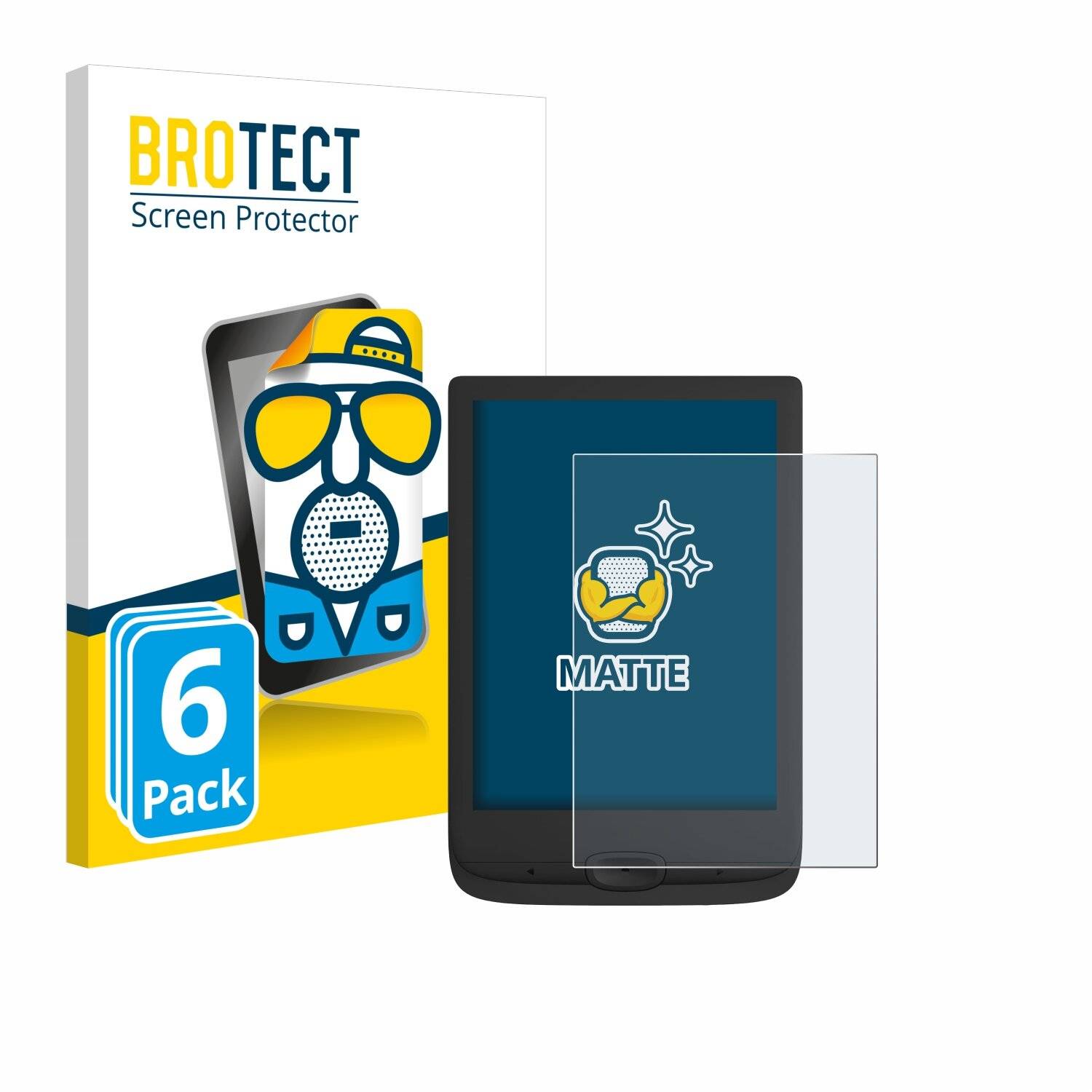6x BROTECT Entspiegelungs-Folie für PocketBook Basic Lux