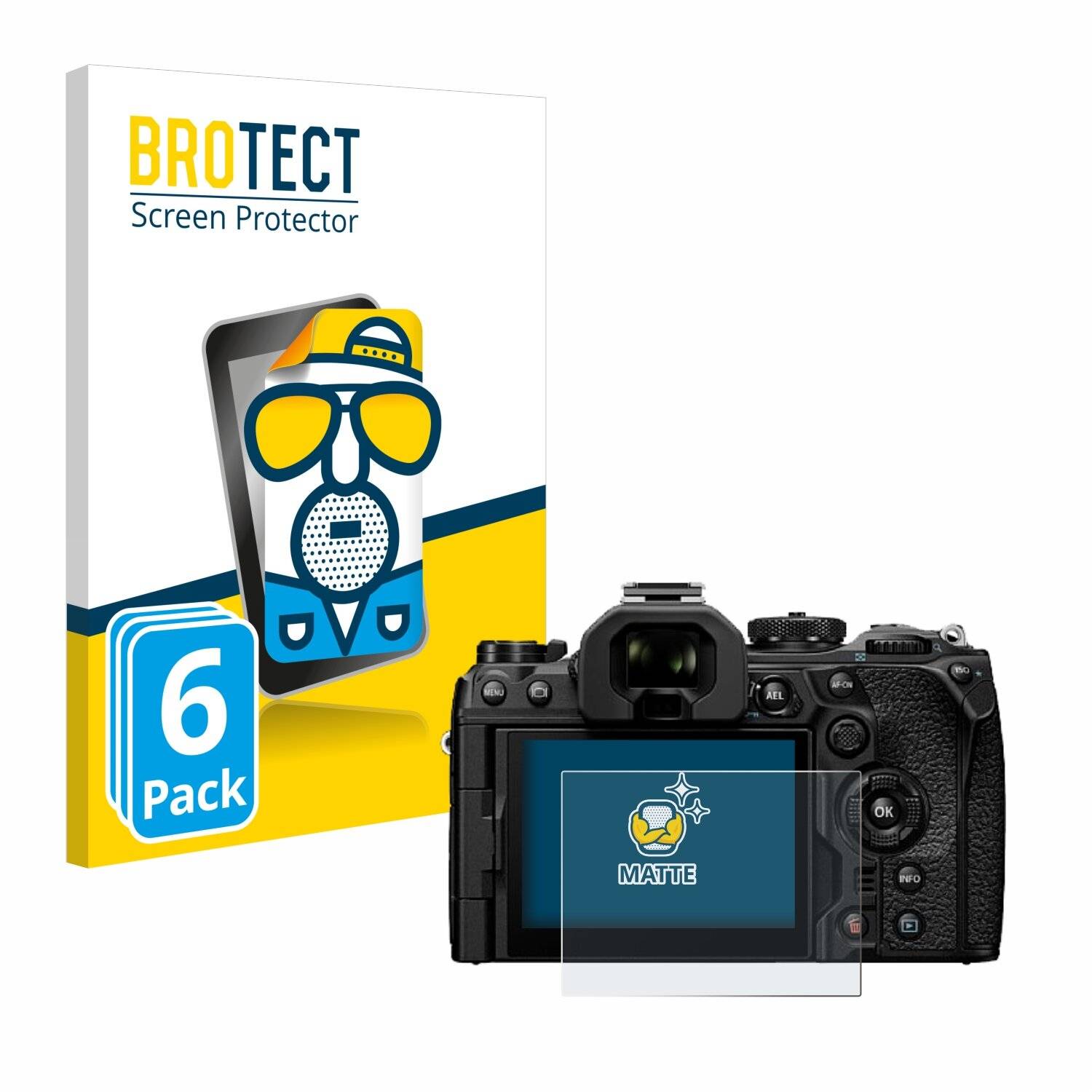 6x BROTECT Entspiegelungs-Folie für Olympus OM System OM-1 Mark