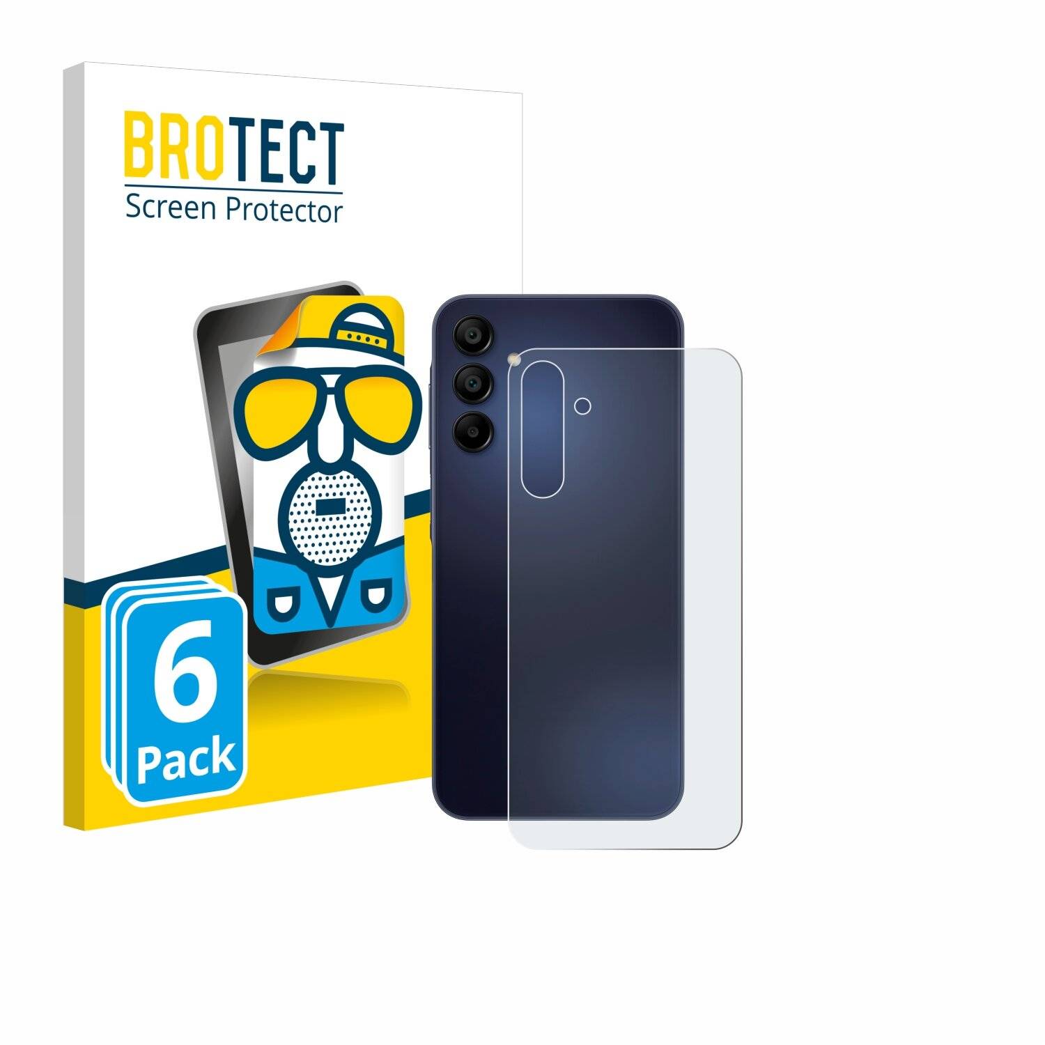 6x BROTECT Entspiegelungs-Folie für Samsung Galaxy A15 5G
