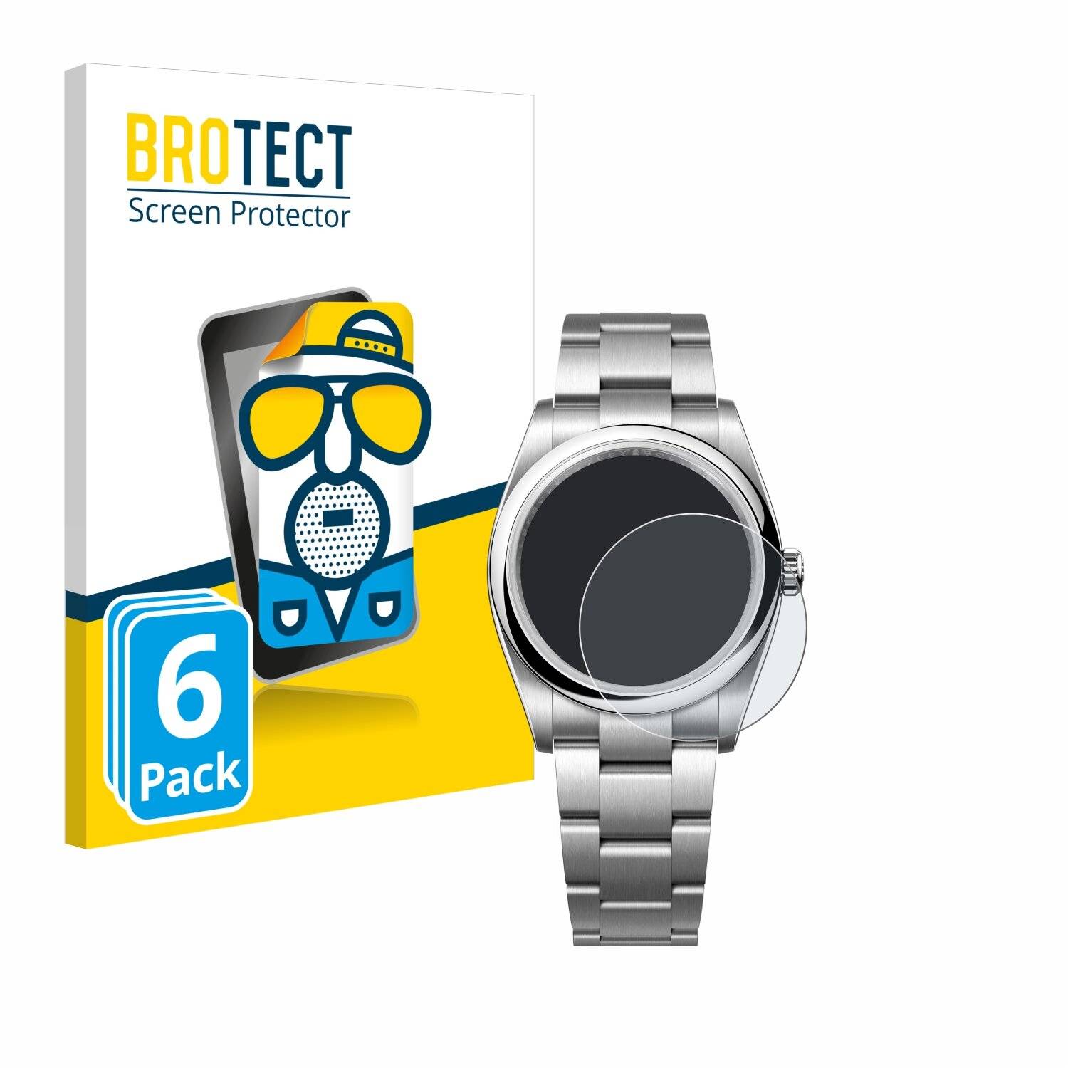 6x BROTECT Entspiegelungs-Folie für Rolex Oyster Perpetual