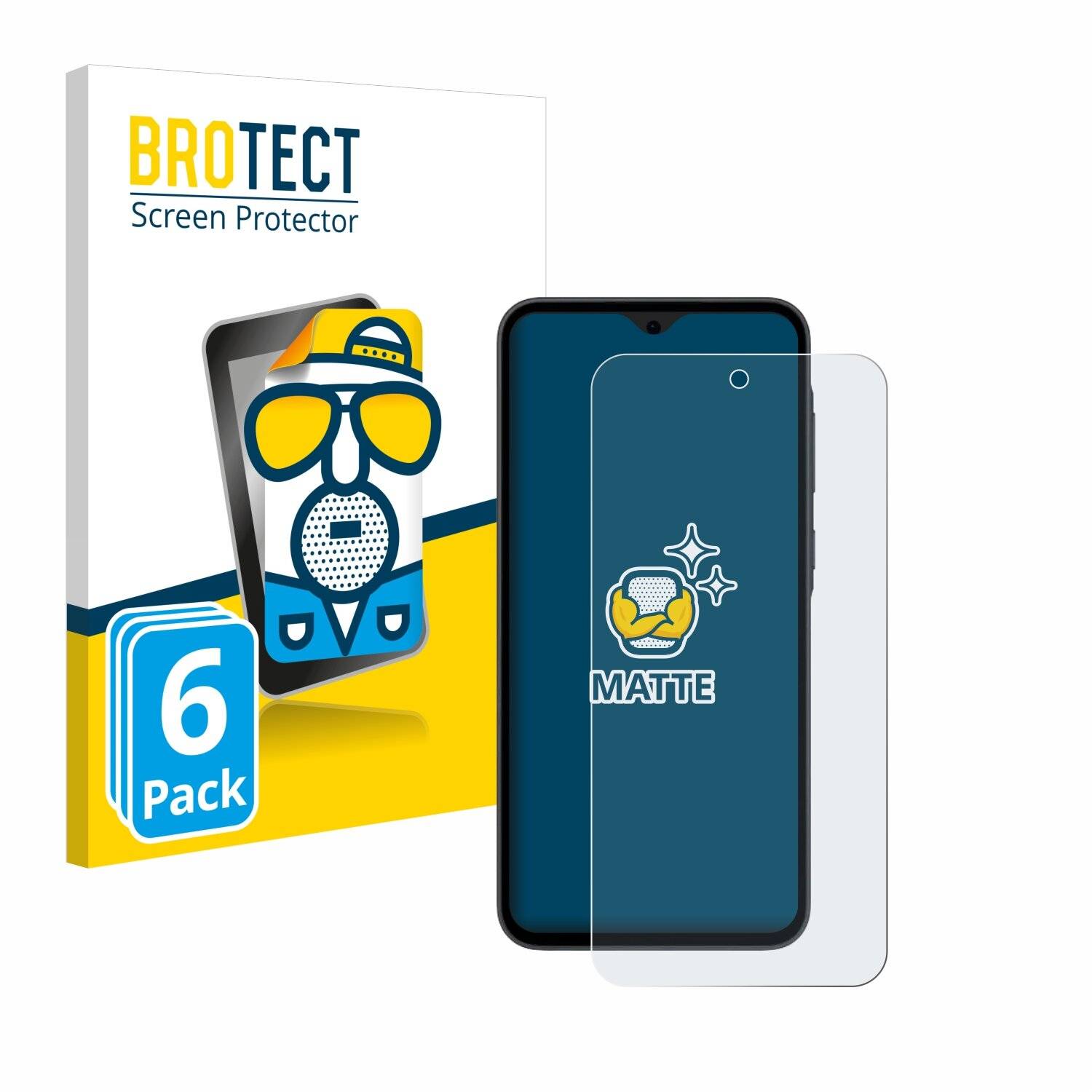 6x BROTECT Entspiegelungs-Folie für Samsung Galaxy A35