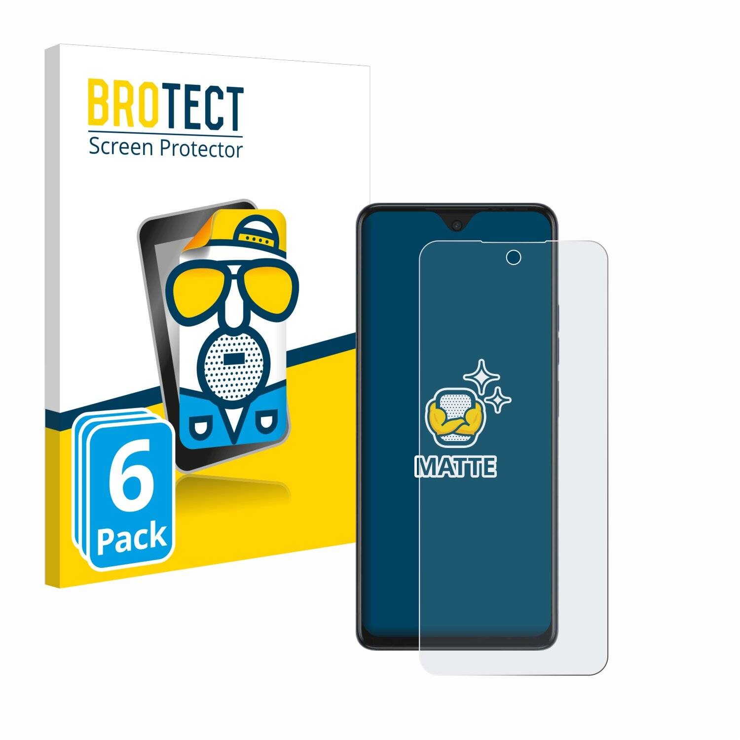 6x BROTECT Entspiegelungs-Folie für Tecno Spark 10