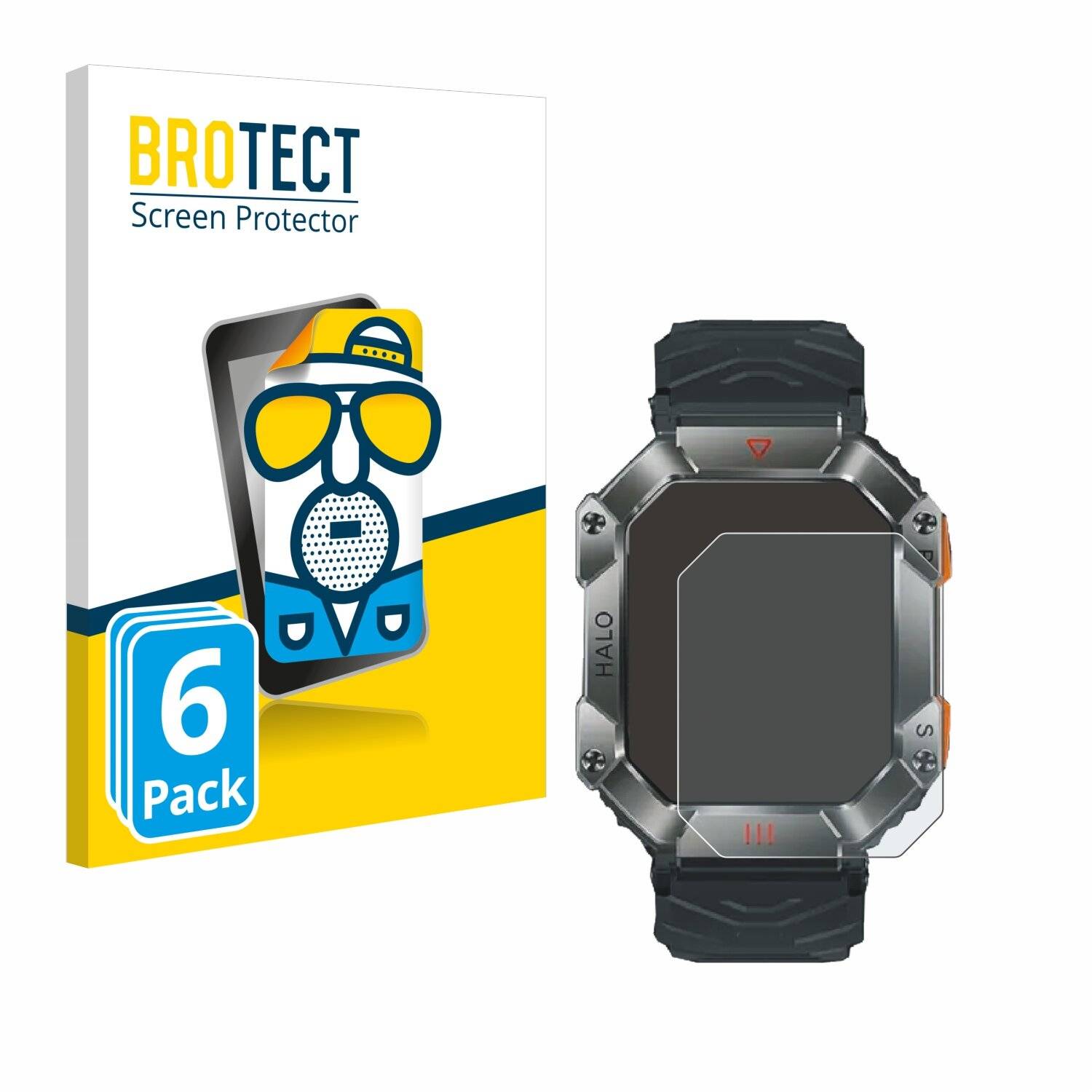 6x BROTECT Entspiegelungs-Folie für Ineyes Smartwatch