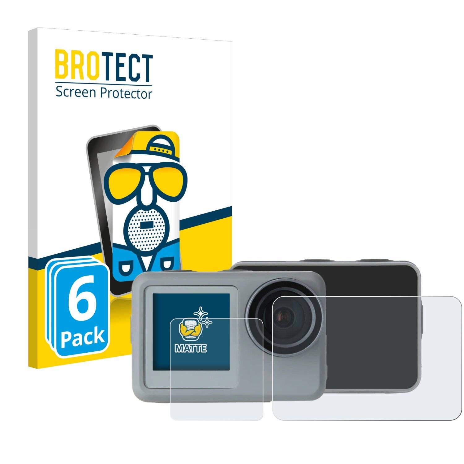 6x BROTECT Entspiegelungs-Folie für Rollei Actioncam 9s