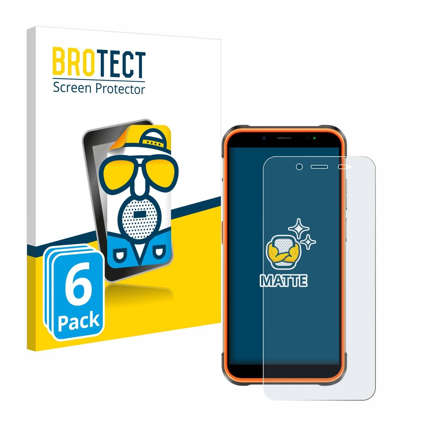 6x BROTECT Entspiegelungs-Folie für Ulefone Power Armor