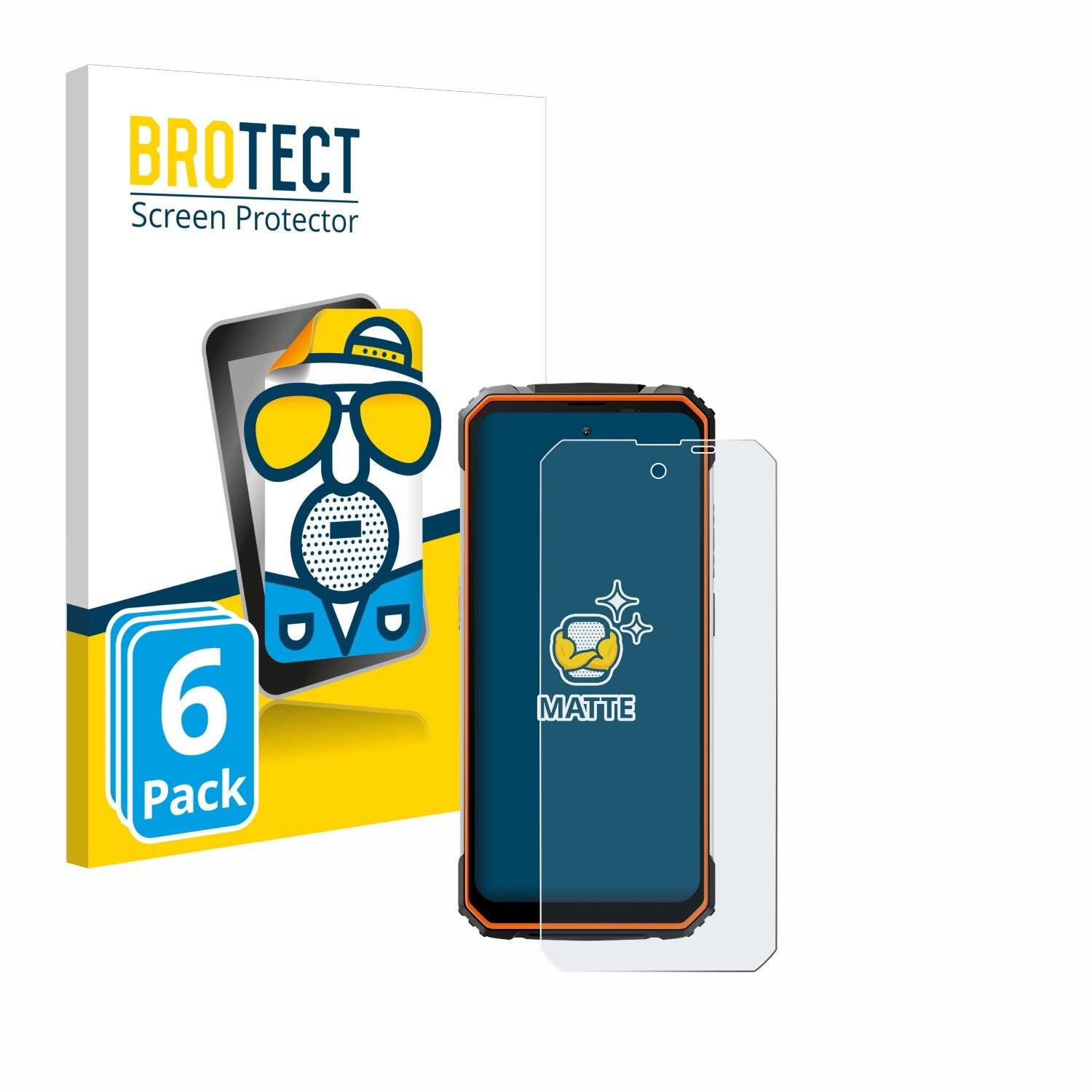 6x BROTECT Entspiegelungs-Folie für Blackview