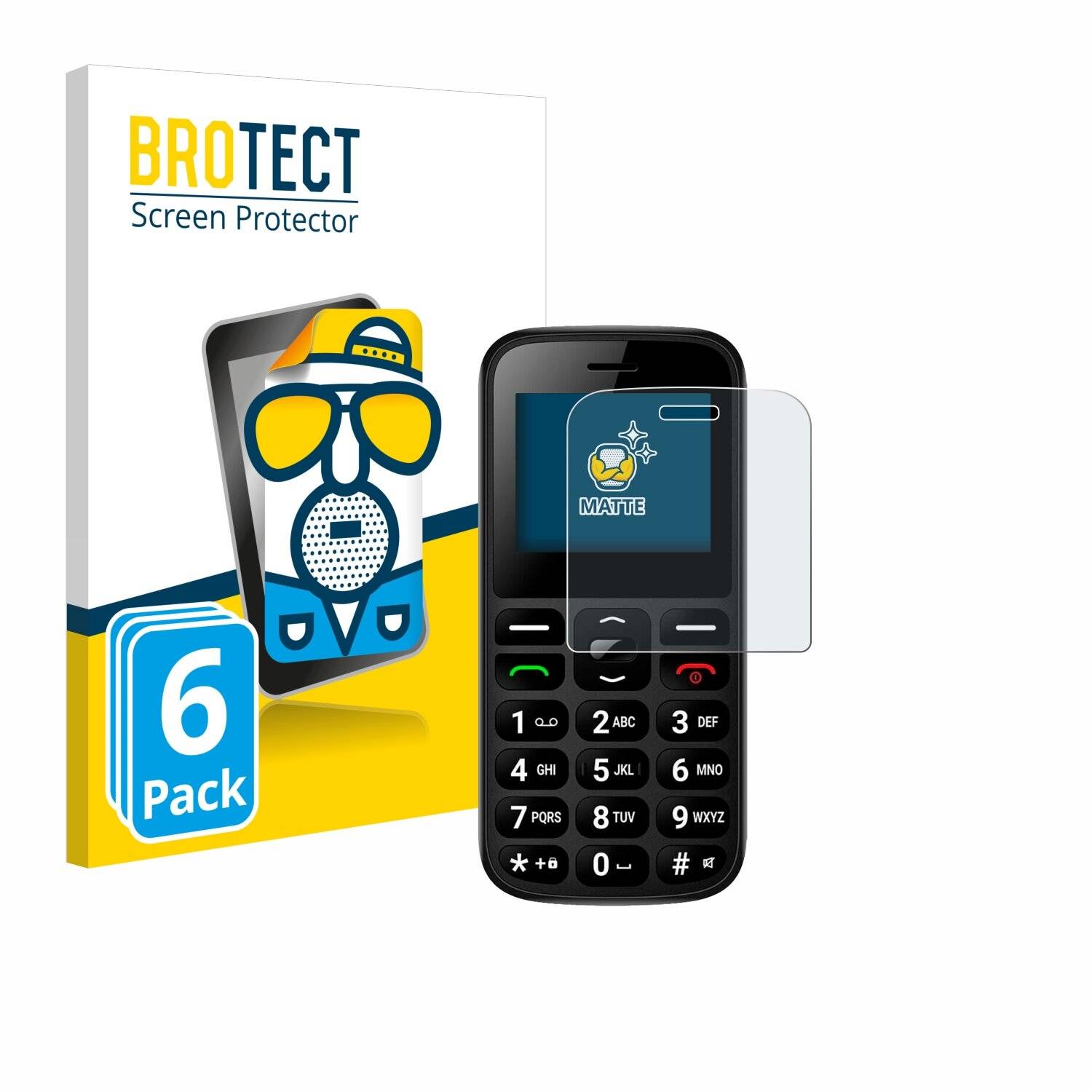 6x BROTECT Entspiegelungs-Folie für myPhone Halo A