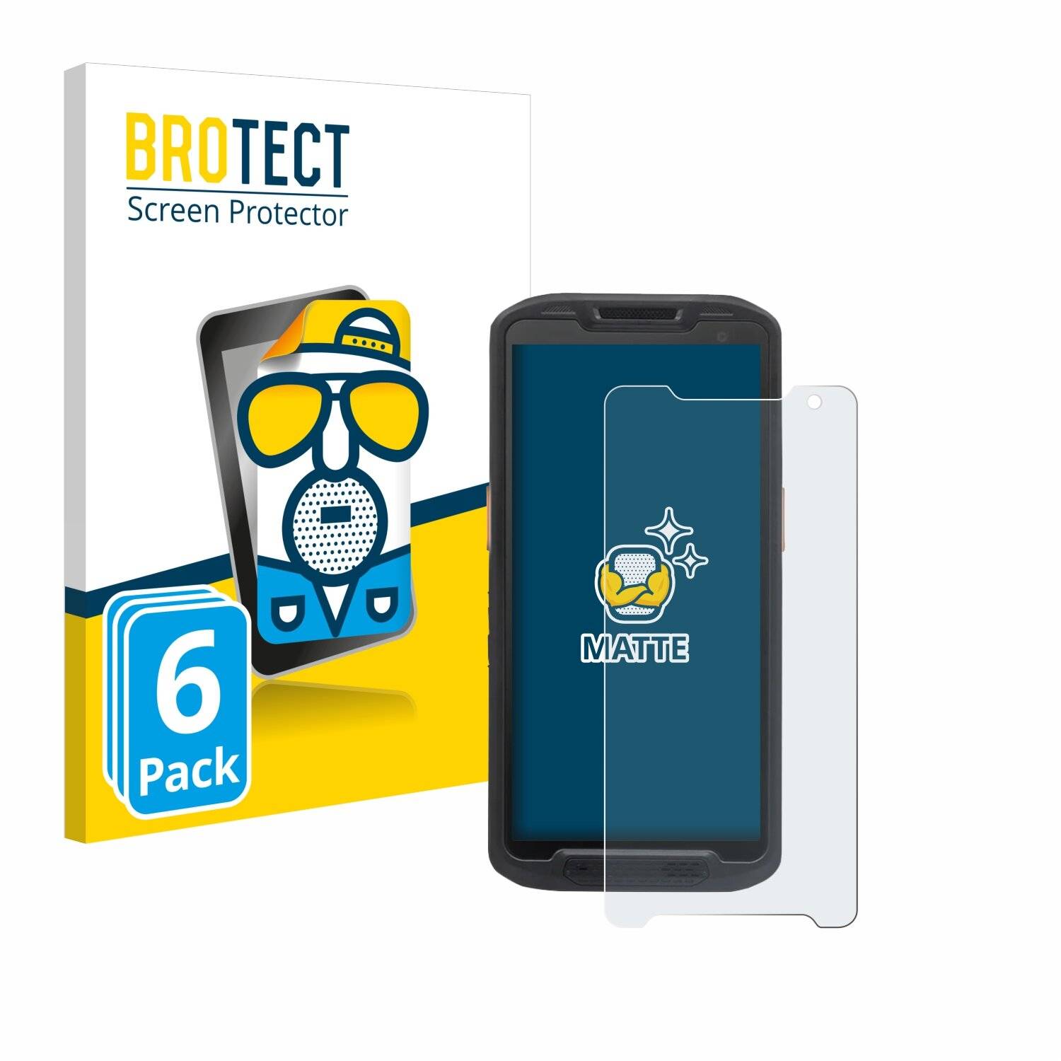 6x BROTECT Entspiegelungs-Folie für Point Mobile