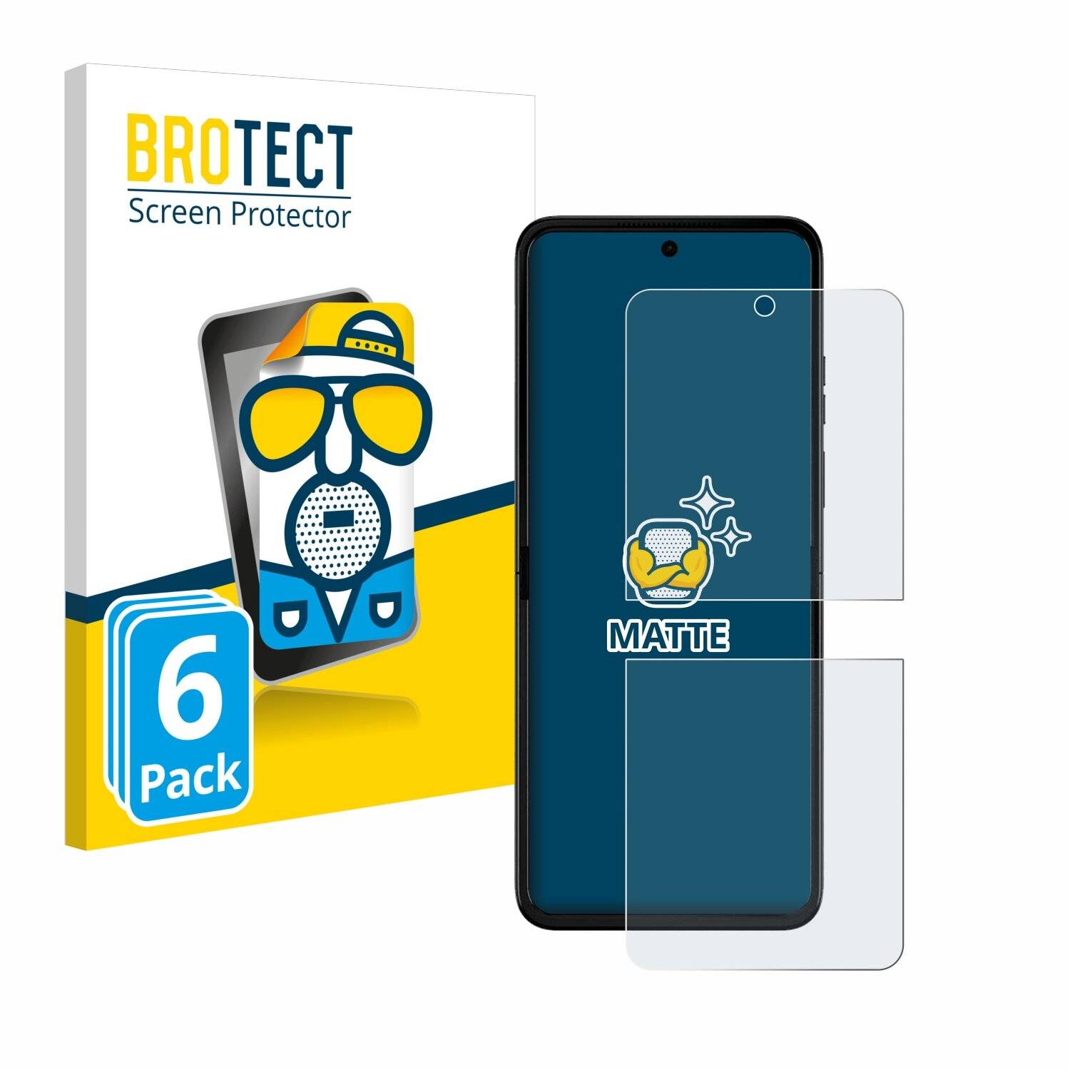 6x BROTECT Entspiegelungs-Folie für Motorola Razr 50