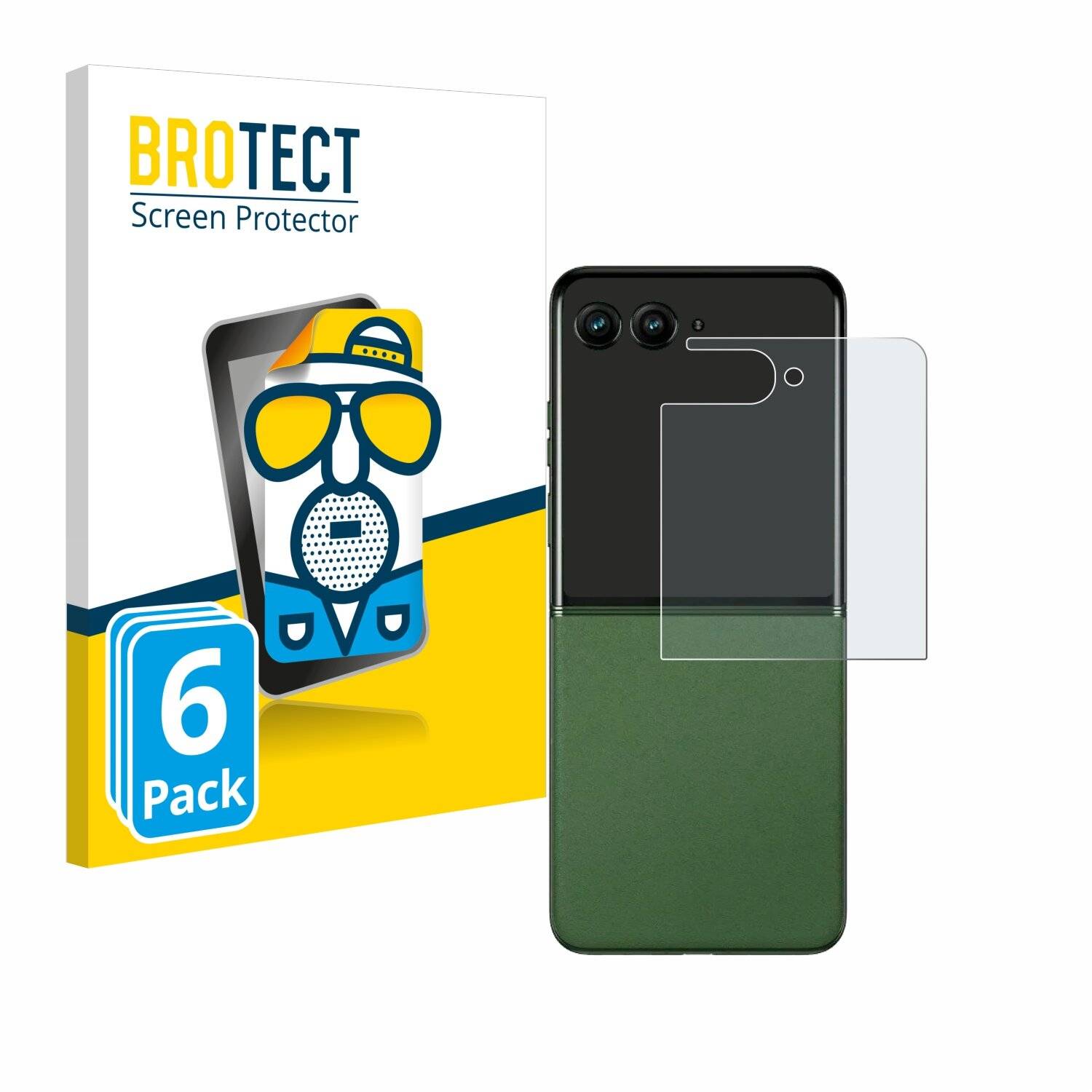 6x BROTECT Entspiegelungs-Folie für Motorola Razr 50 Ultra (Hinteres