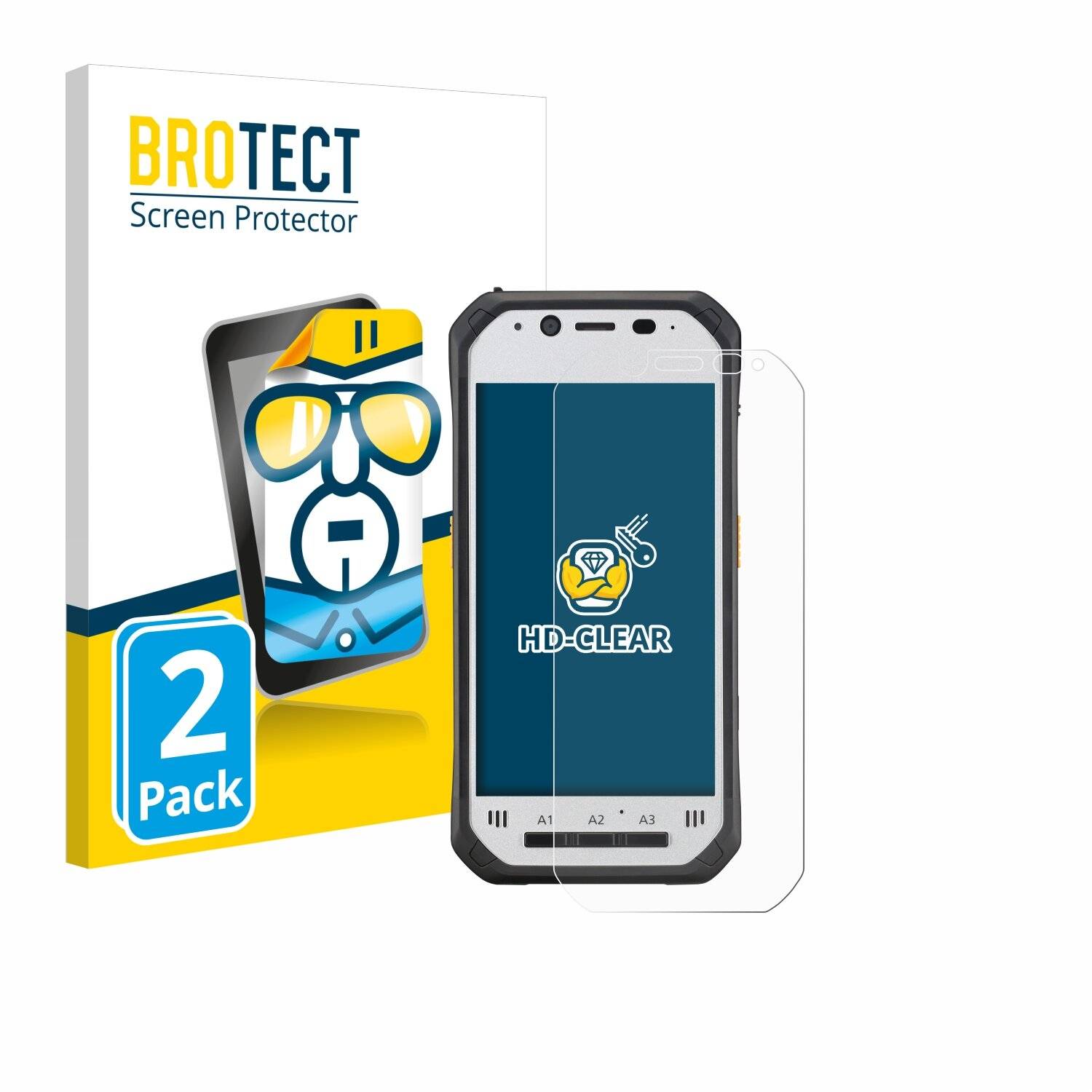 2x BROTECT Displayschutz-Folie für Panasonic Toughpad