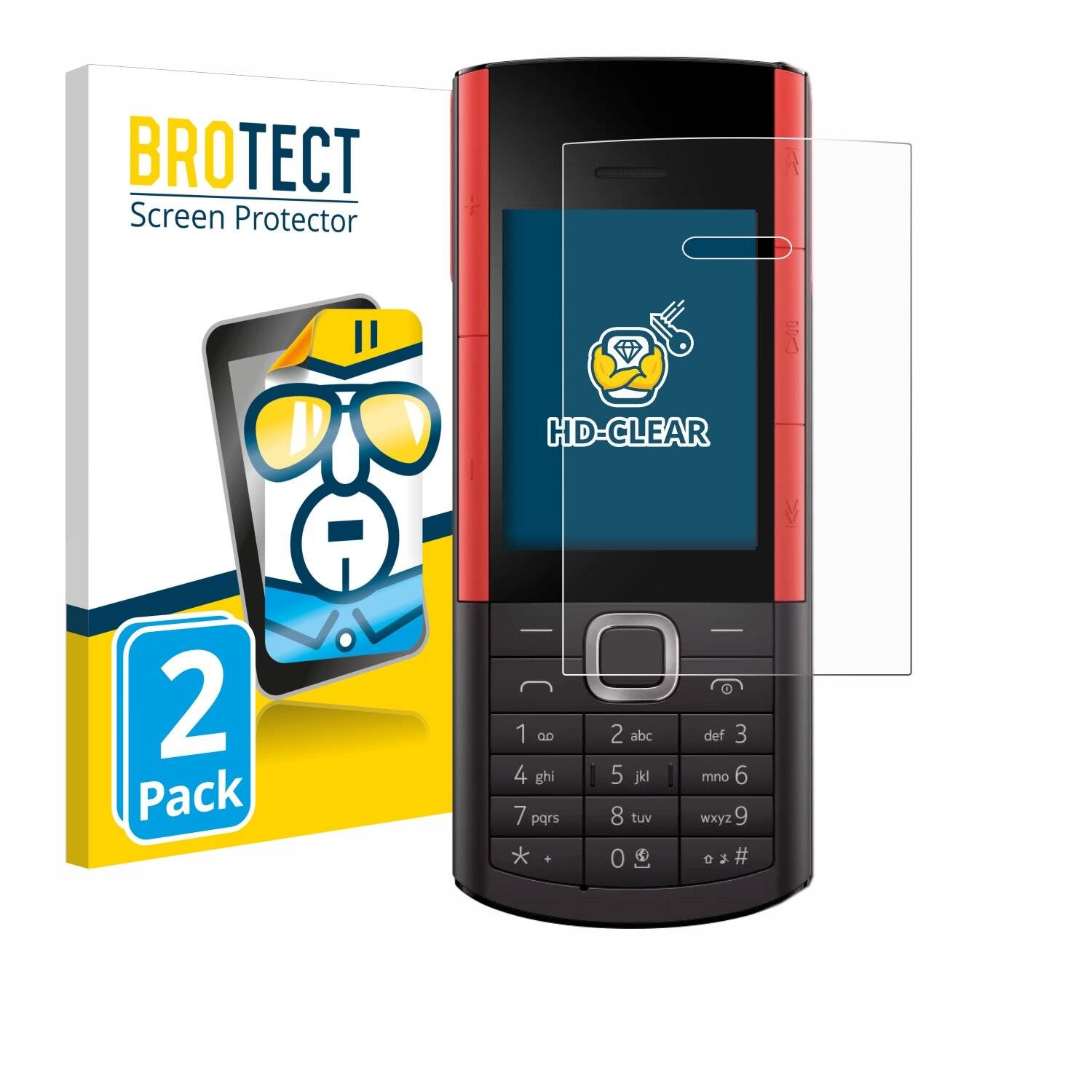 2x BROTECT Displayschutz-Folie für Nokia 5710 XA
