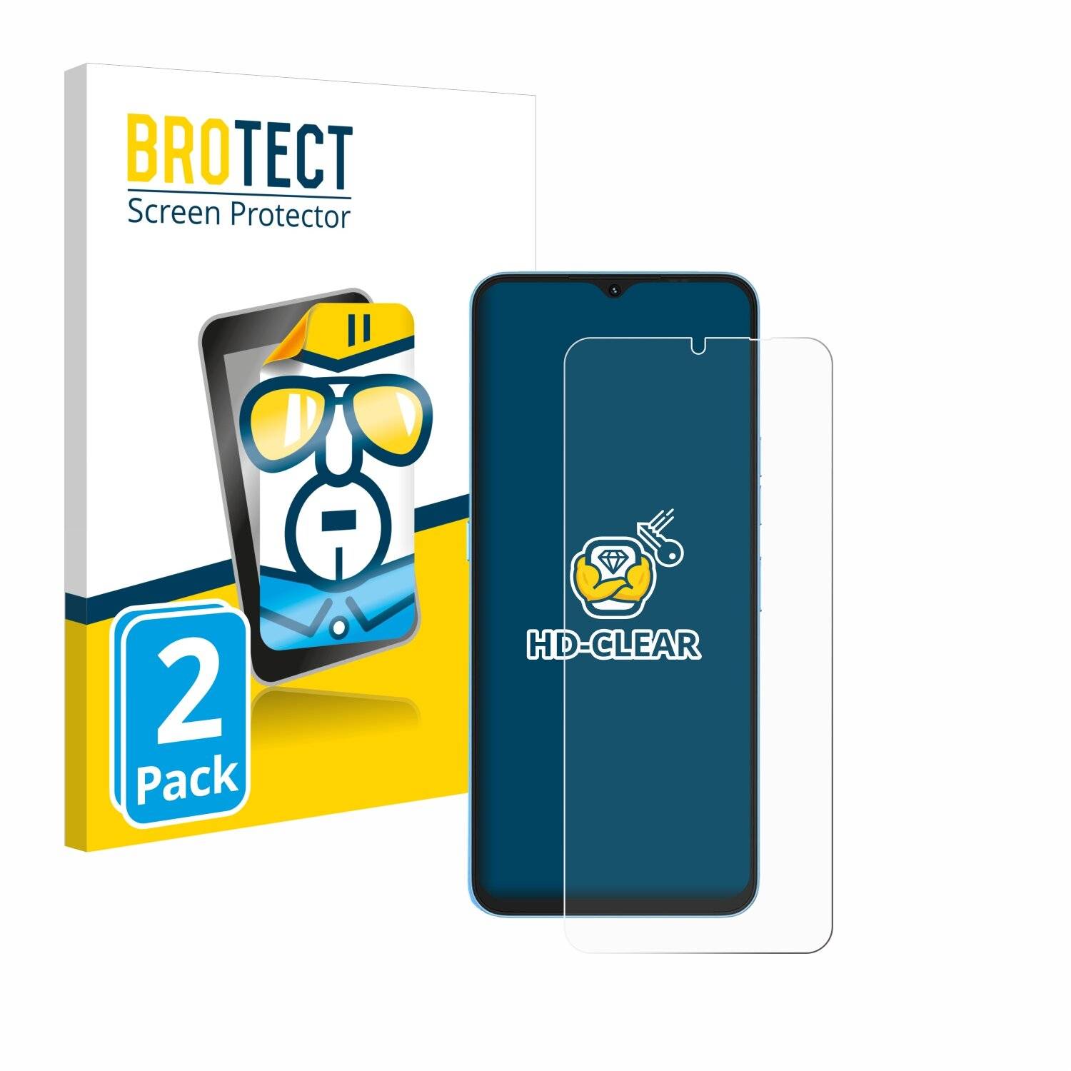 2x BROTECT Displayschutz-Folie für Umidigi
