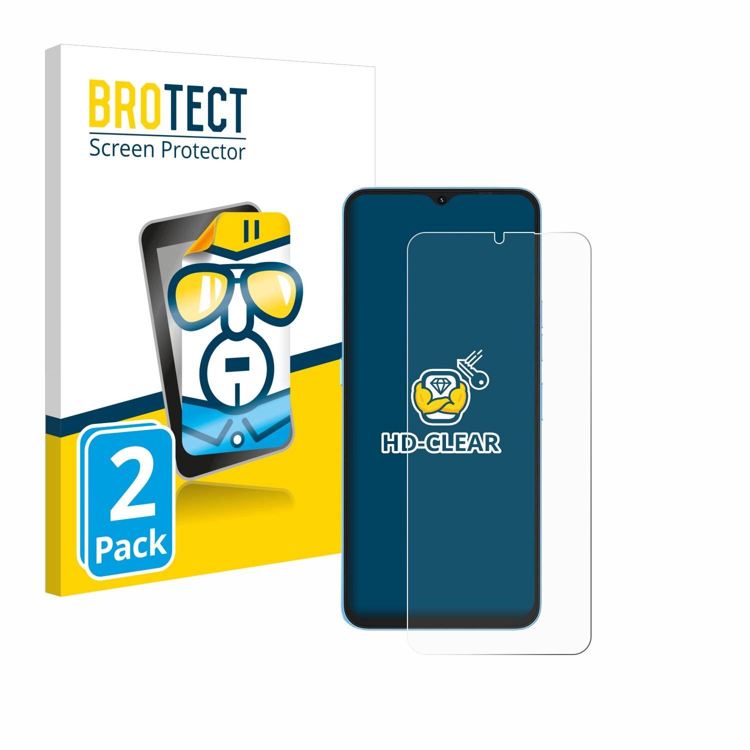2x BROTECT Displayschutz-Folie für Umidigi A13