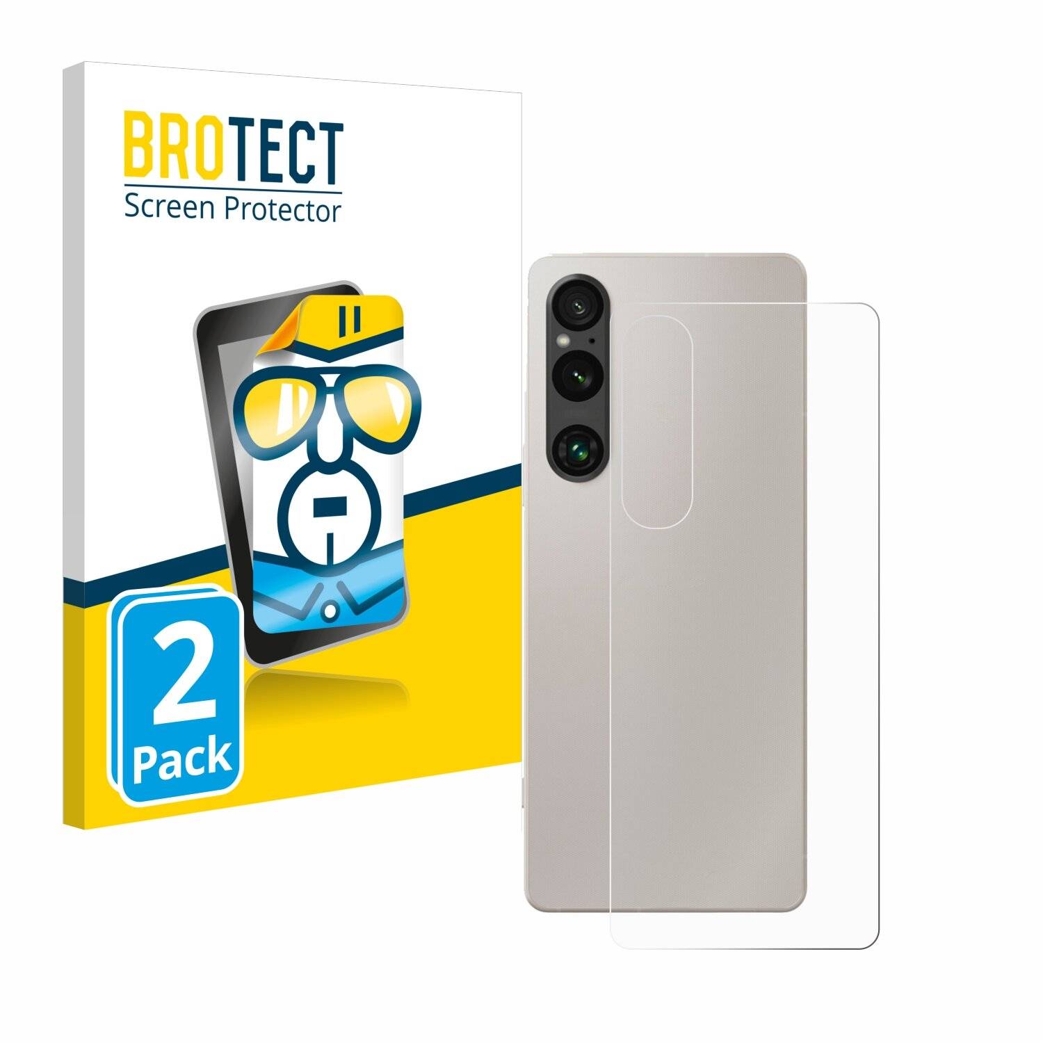 2x BROTECT Displayschutz-Folie für Sony Xperia 1 V