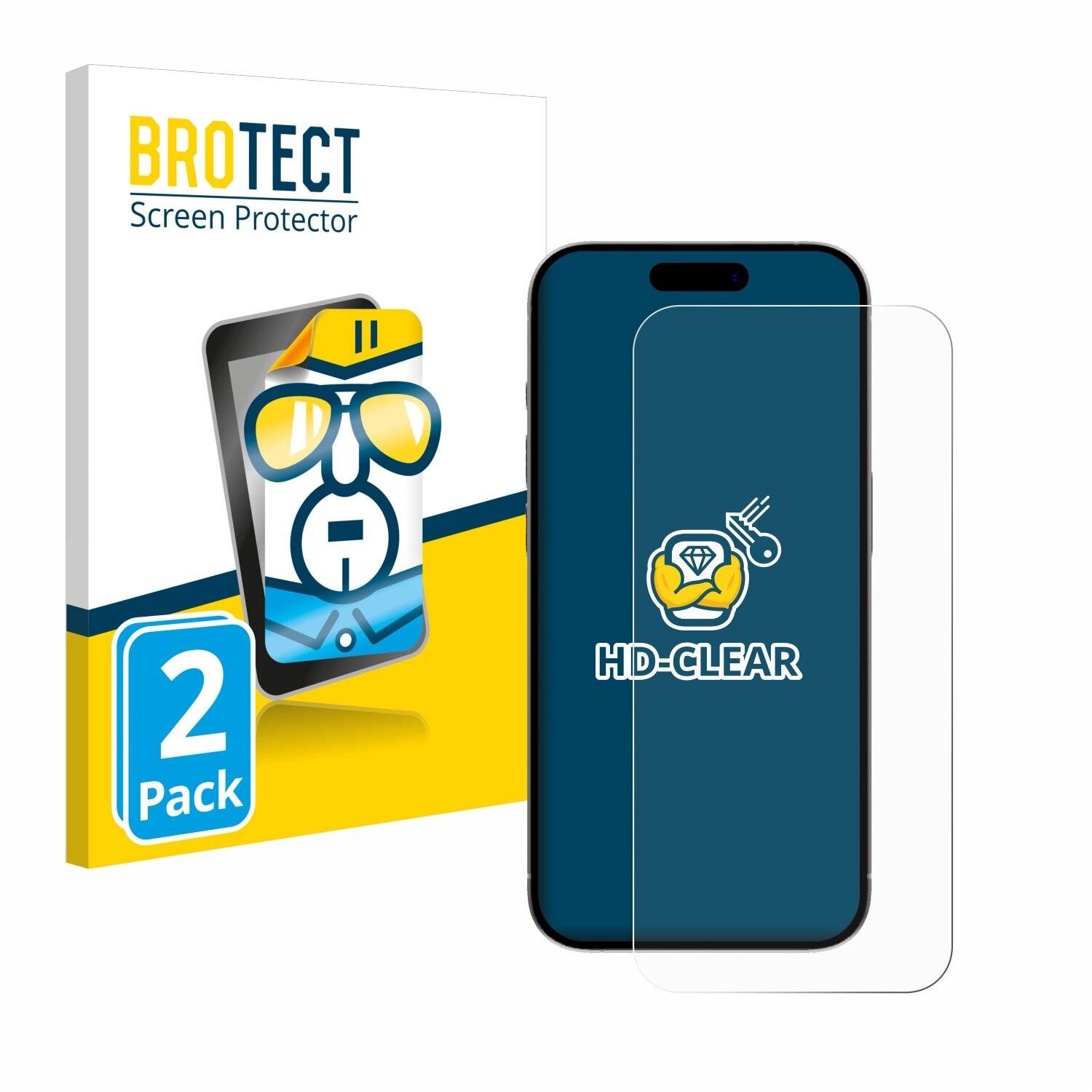 2x BROTECT Displayschutz-Folie für Apple iPhone