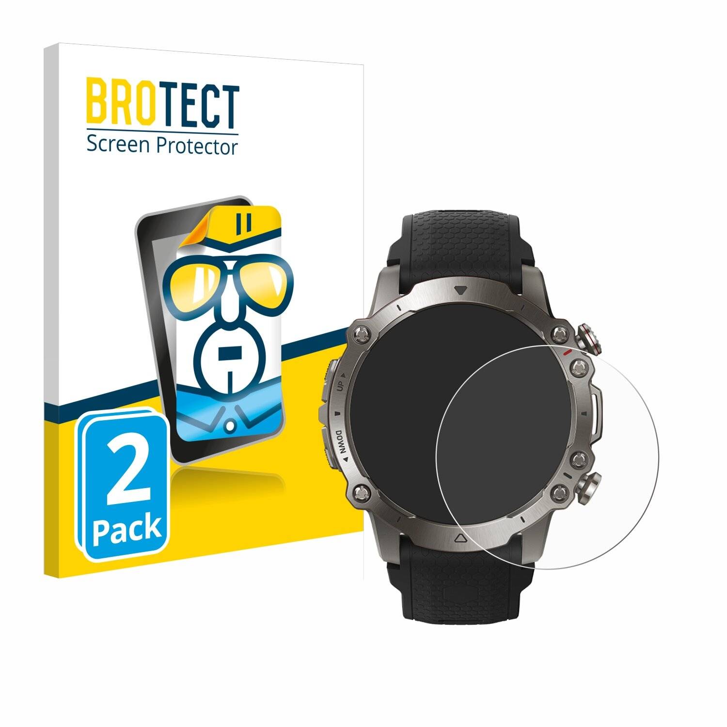 2x BROTECT Displayschutz-Folie für Huami Amazfit