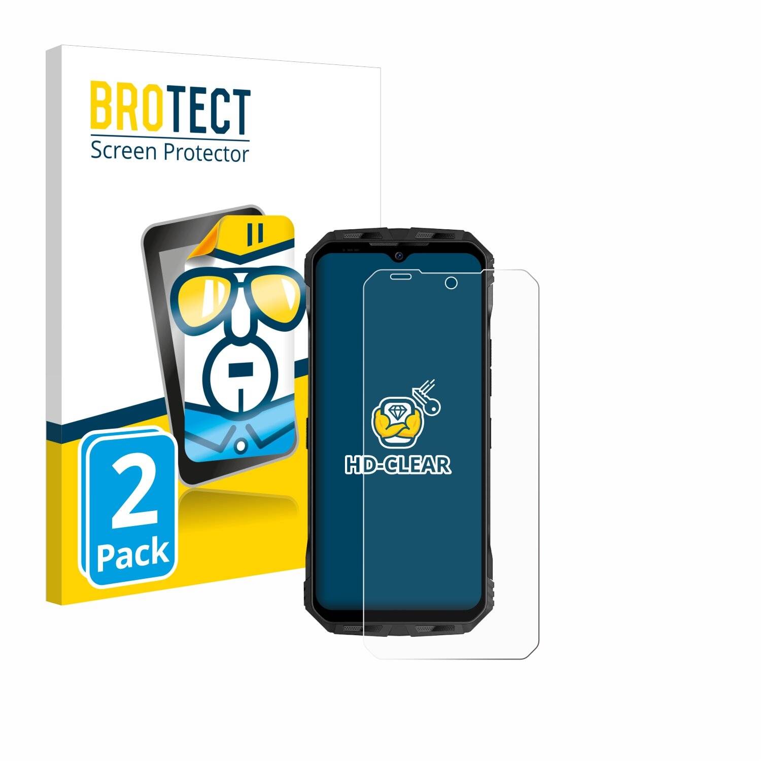 2x BROTECT Displayschutz-Folie für Doogee