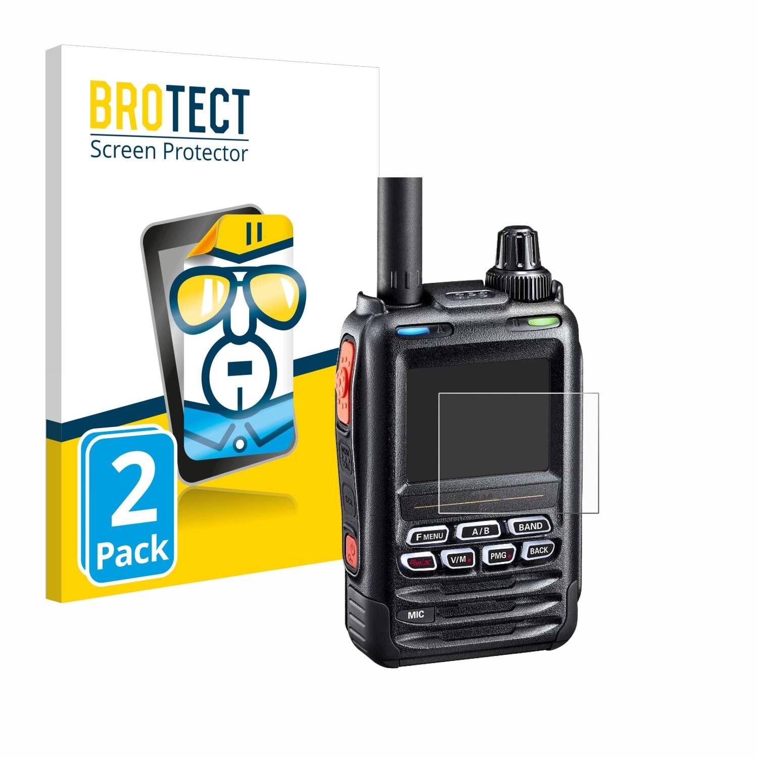 2x BROTECT Displayschutz-Folie für Yaesu