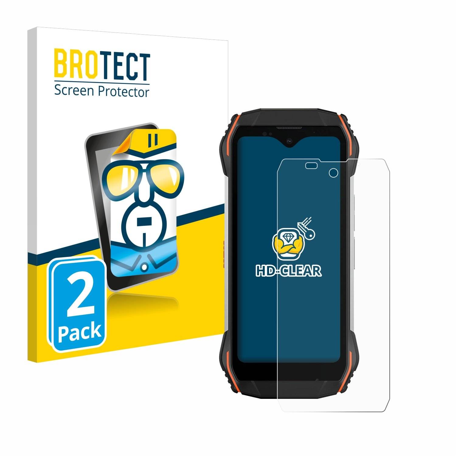 2x BROTECT Displayschutz-Folie für Blackview