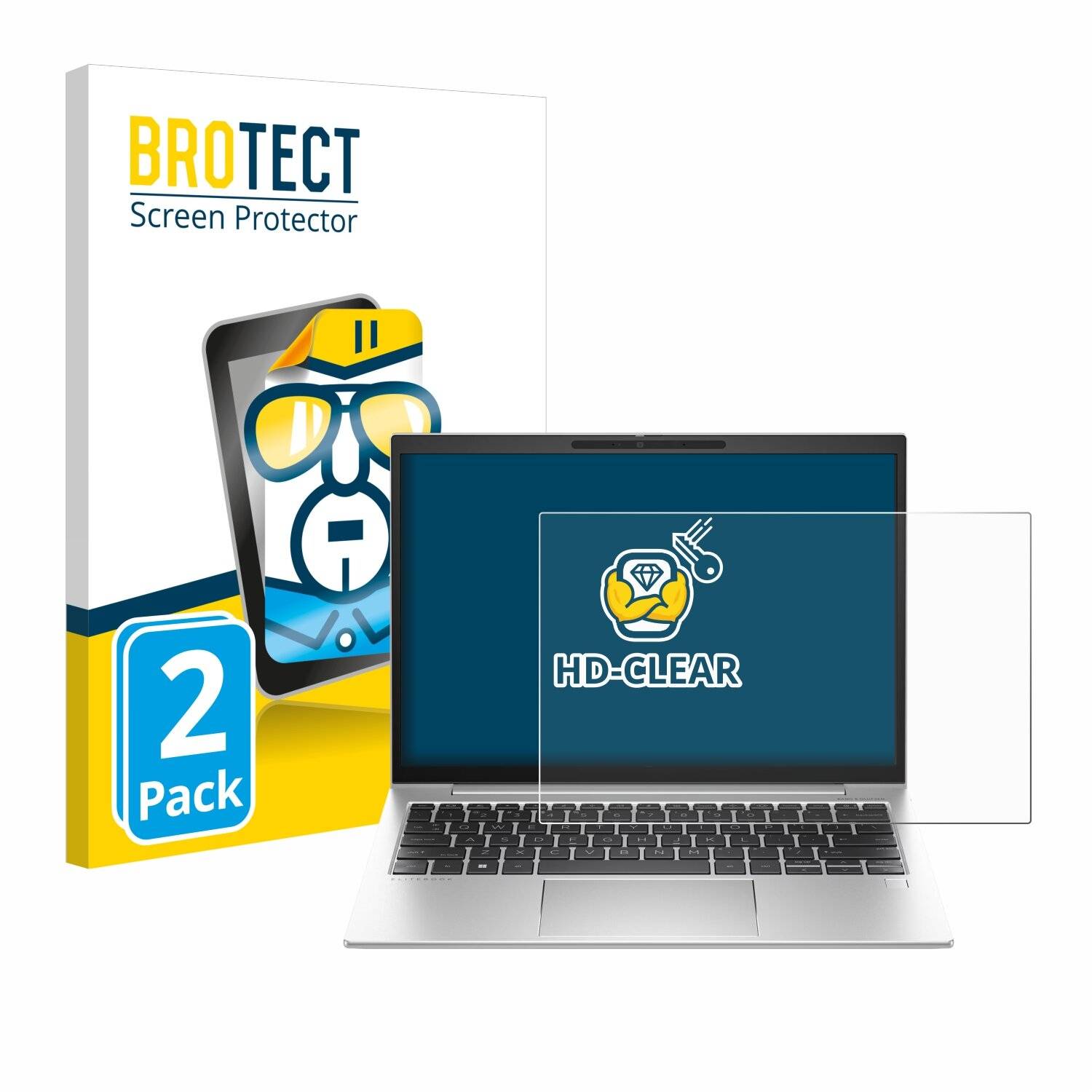 2x BROTECT Displayschutz-Folie für HP EliteBook 835