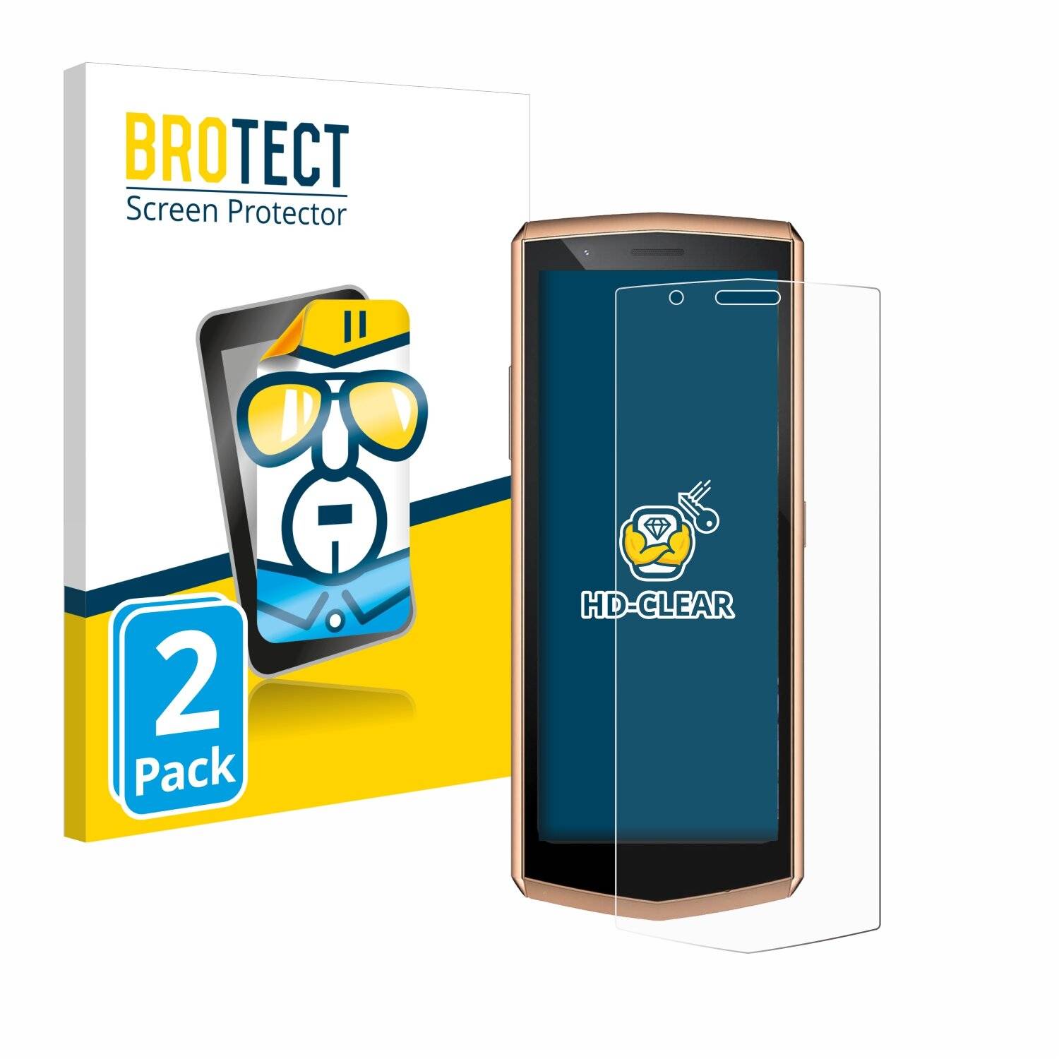 2x BROTECT Displayschutz-Folie für Cubot Pocket