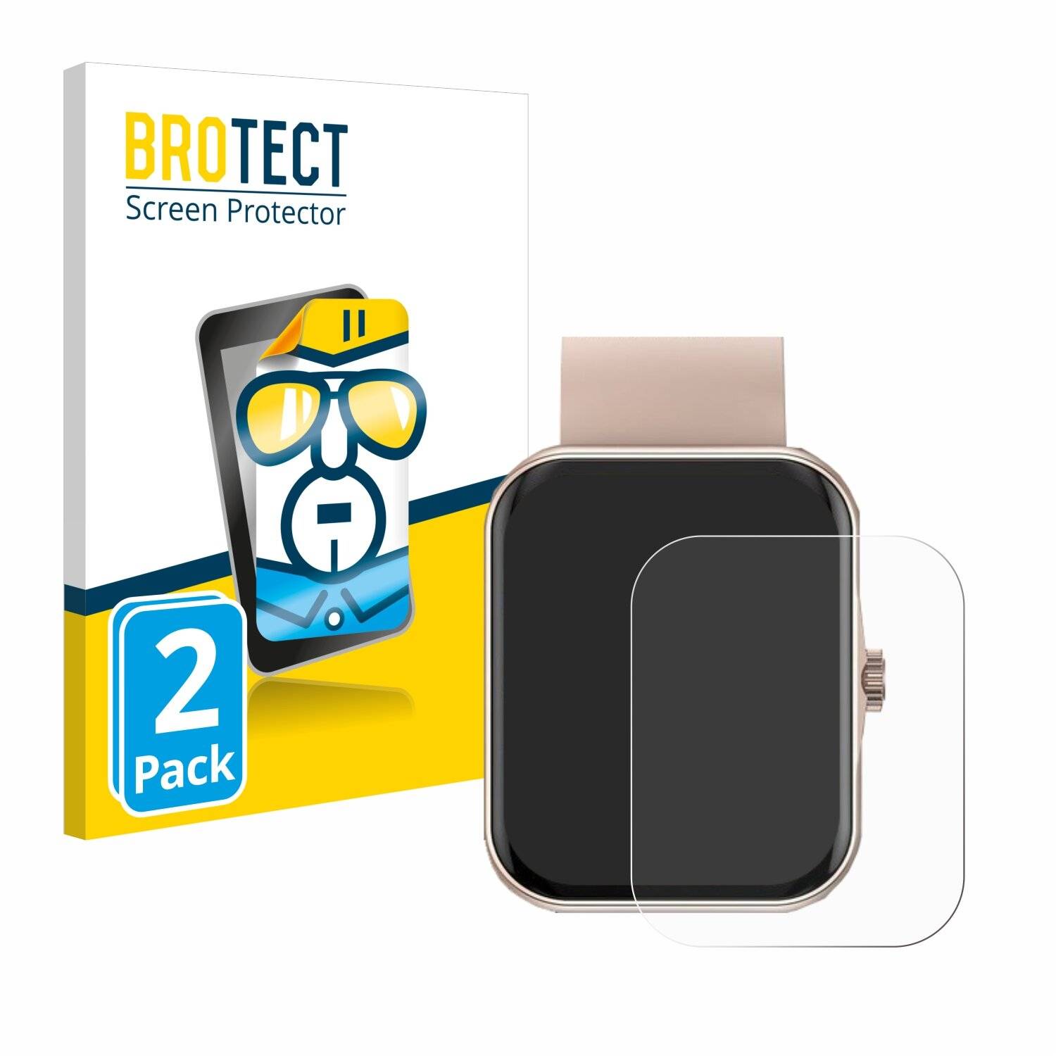 2x BROTECT Displayschutz-Folie für Mutoy Smartwatch