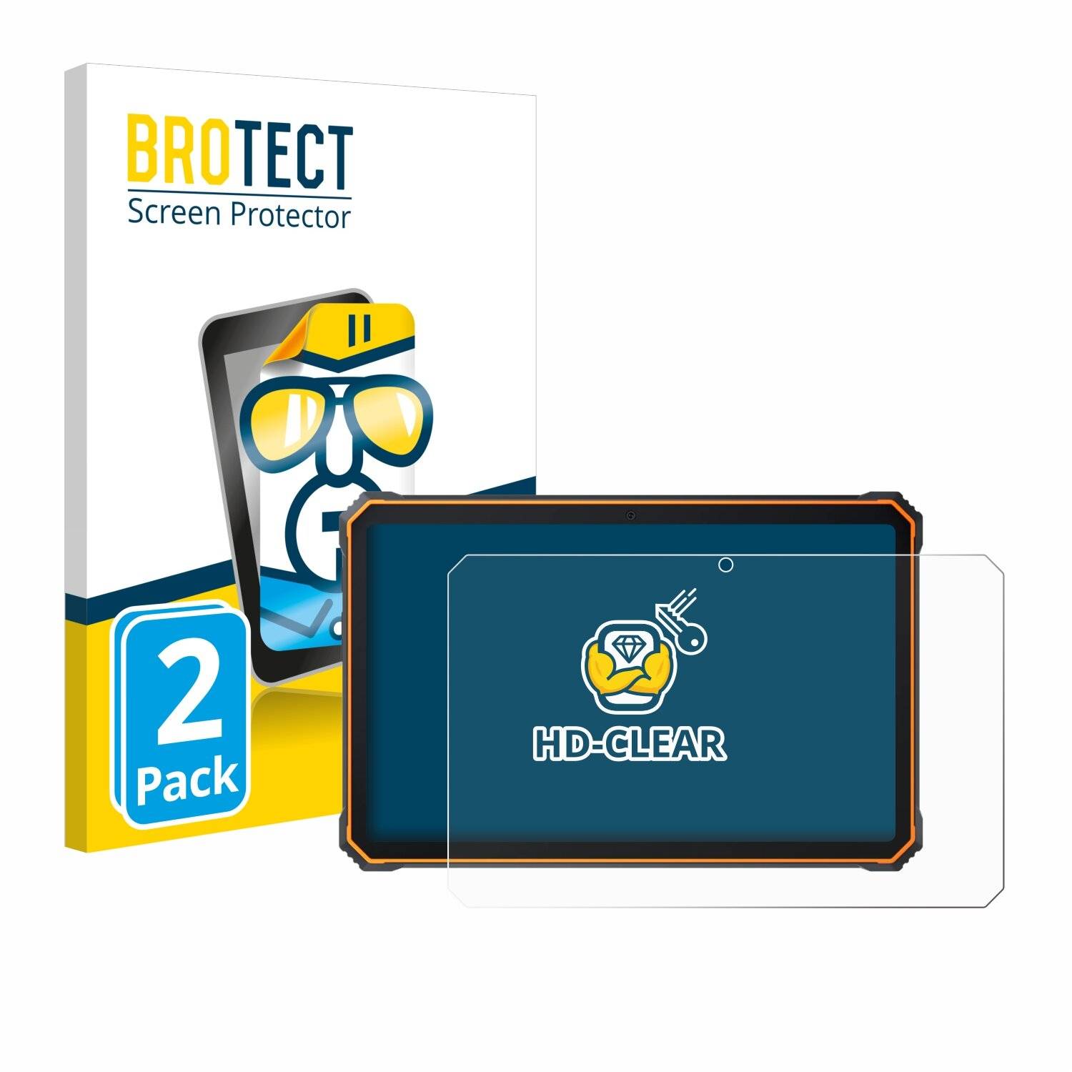 2x BROTECT Displayschutz-Folie für Blackview Active 8 Pro