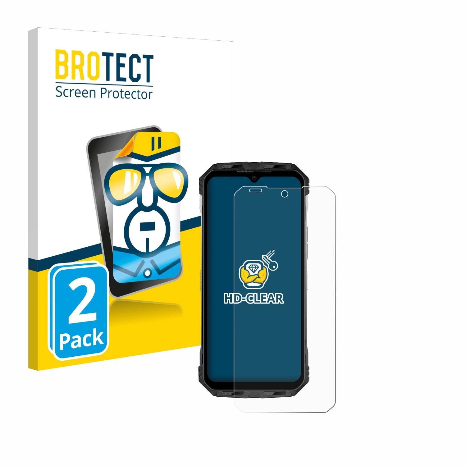 2x BROTECT Displayschutz-Folie für Doogee
