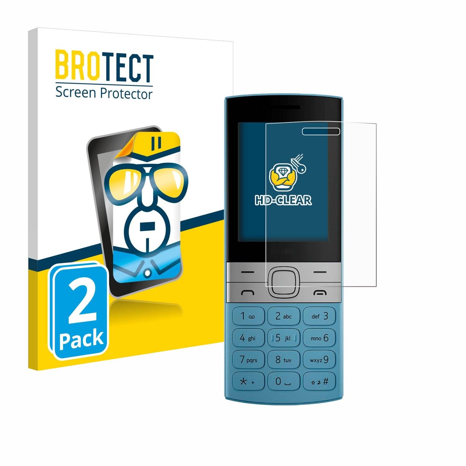 2x BROTECT Displayschutz-Folie für Nokia 150