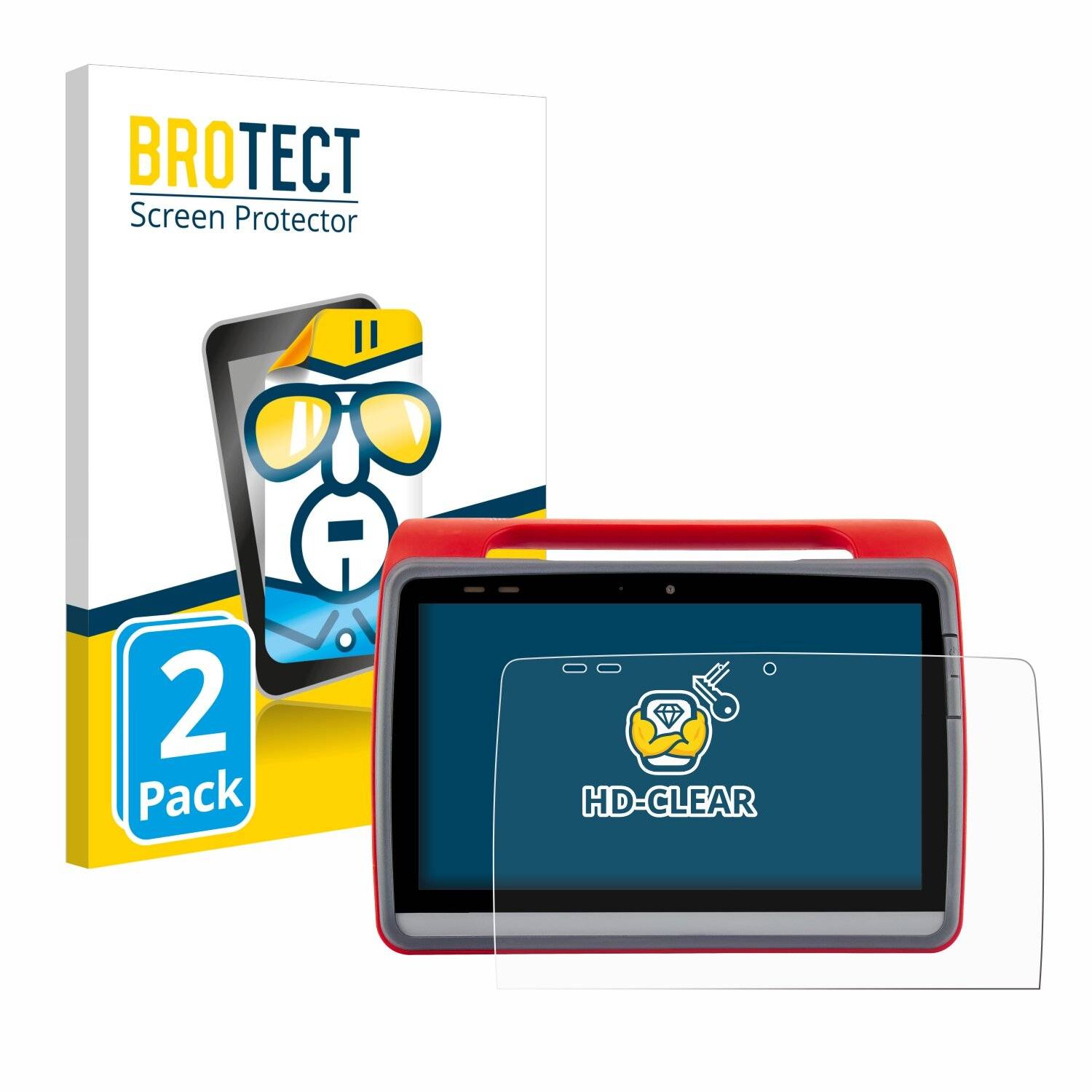 2x BROTECT Displayschutz-Folie für medDV