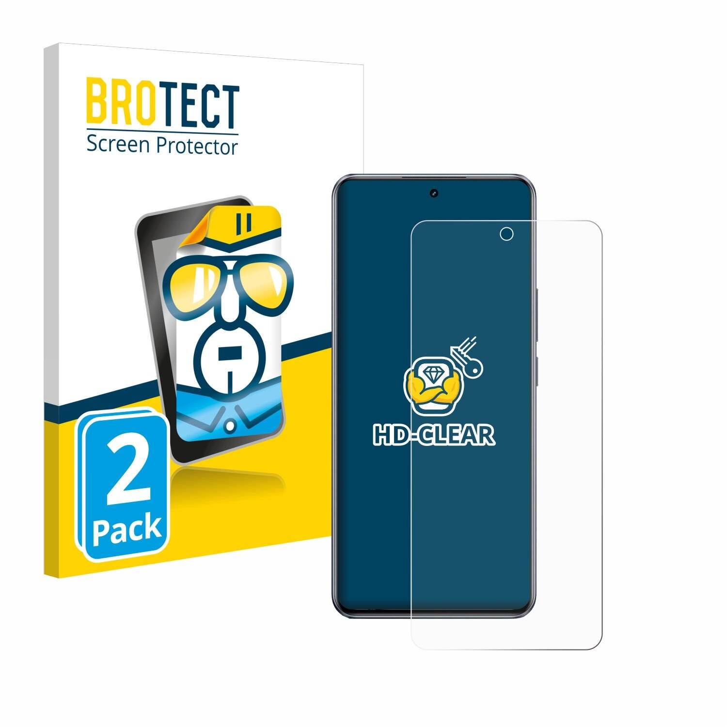 2x BROTECT Displayschutz-Folie für realme GT5