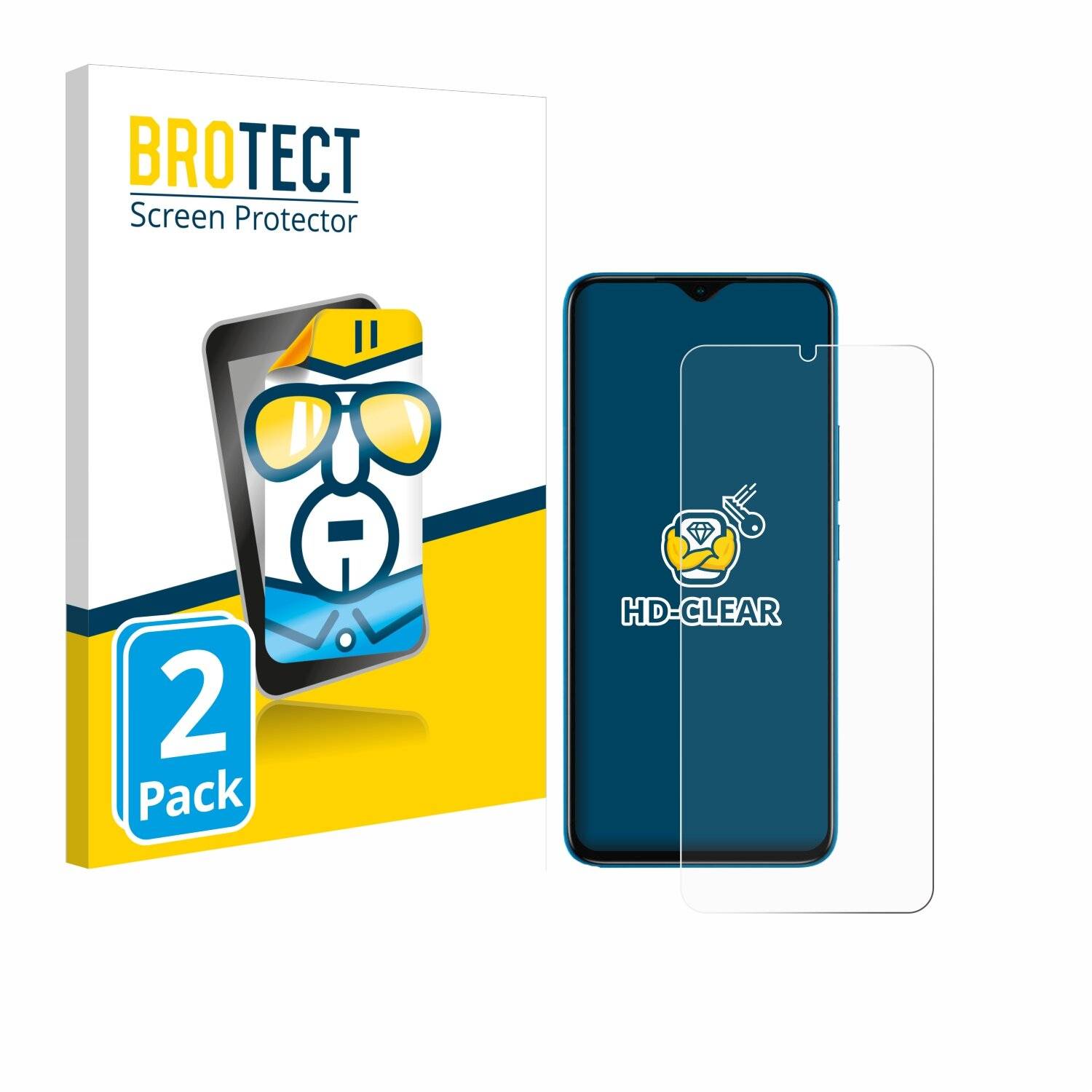 2x BROTECT Displayschutz-Folie für Infinix Smart 6