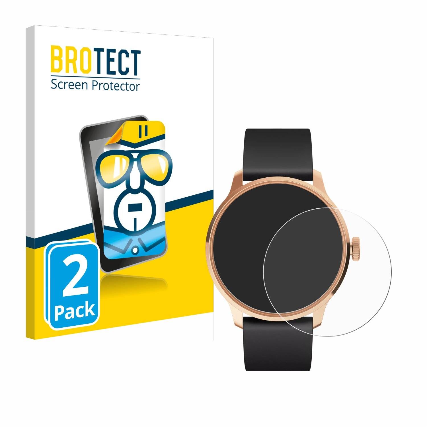 2x BROTECT Displayschutz-Folie für Withings ScanWatch
