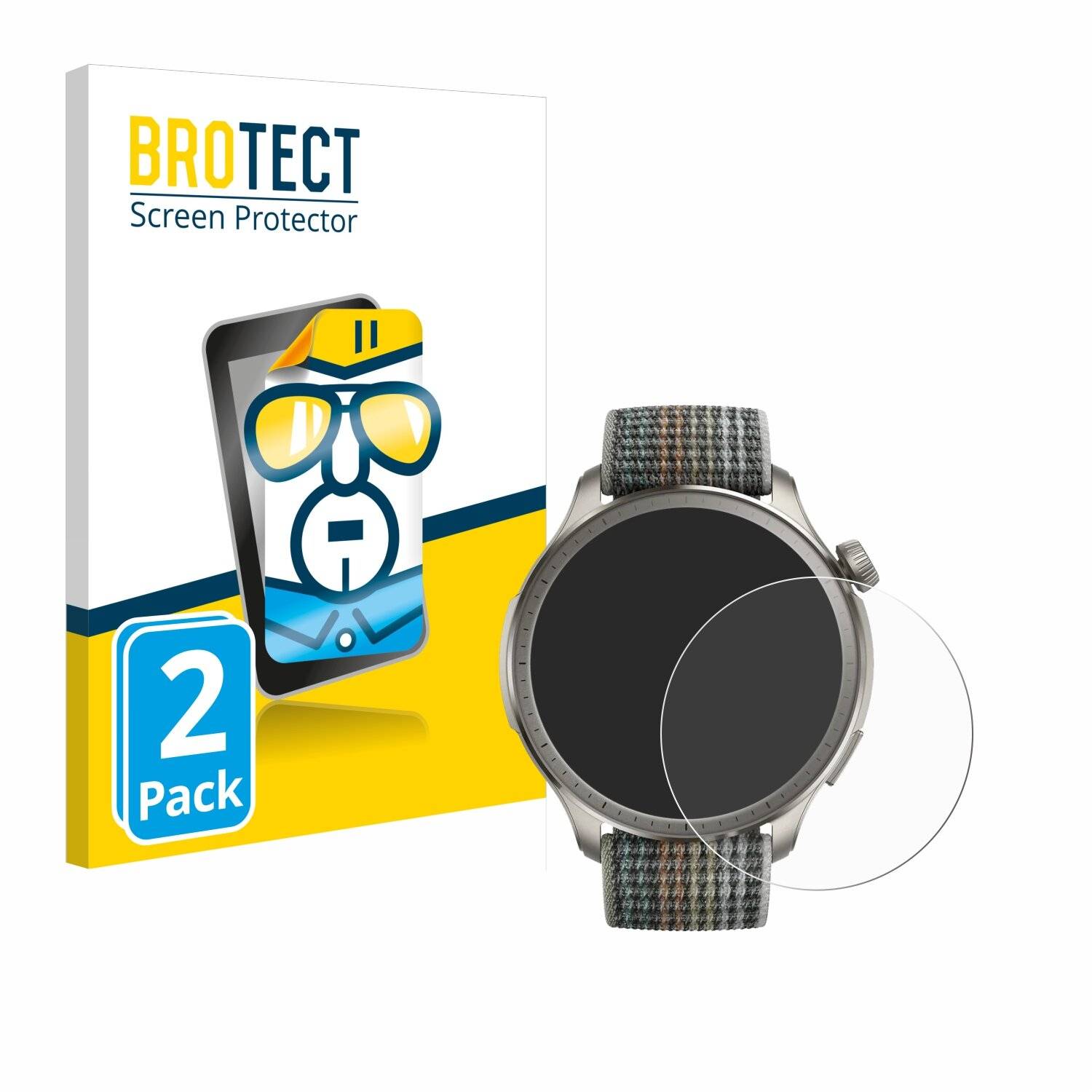 2x BROTECT Displayschutz-Folie für Huami Amazfit