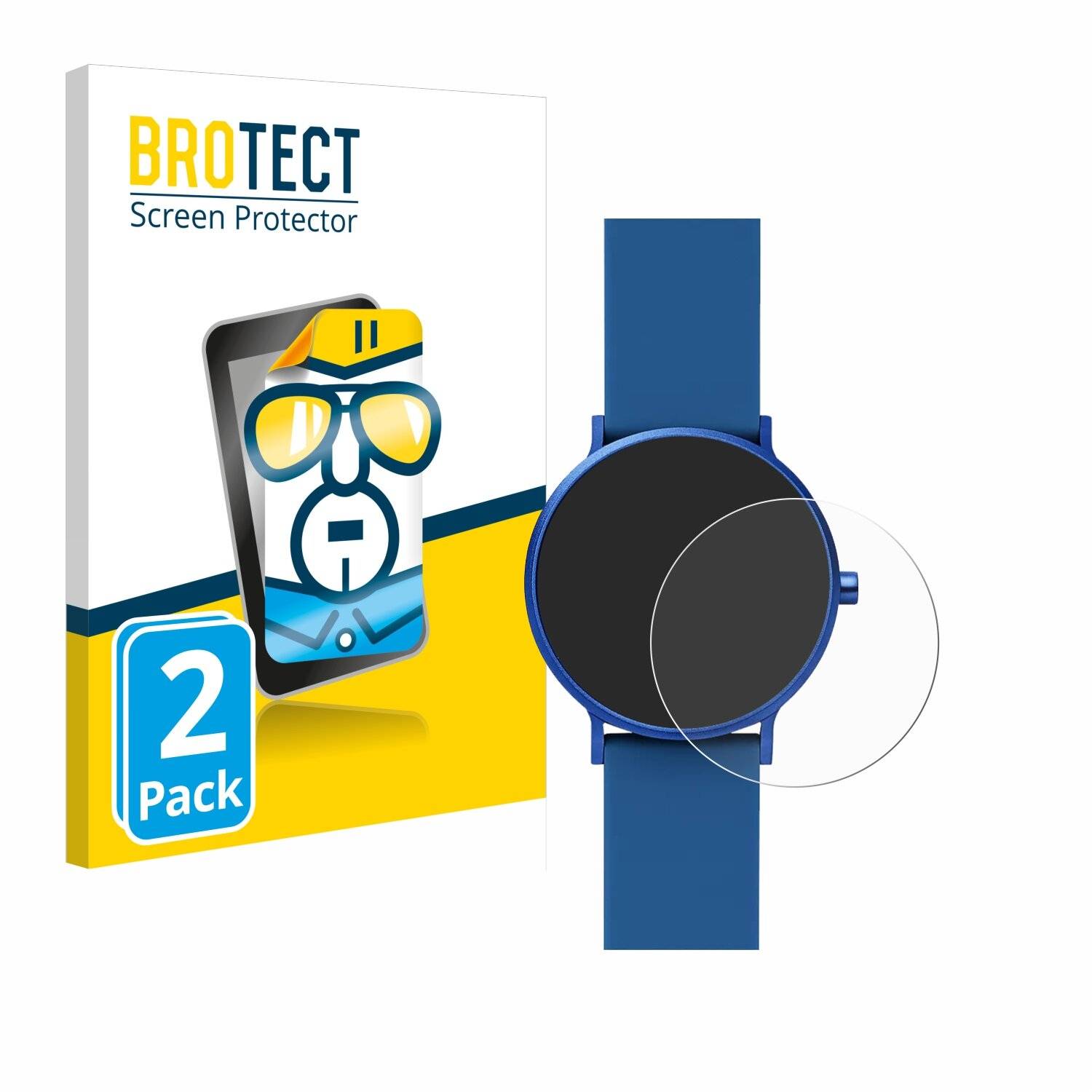 2x BROTECT Displayschutz-Folie für Skagen Aaren