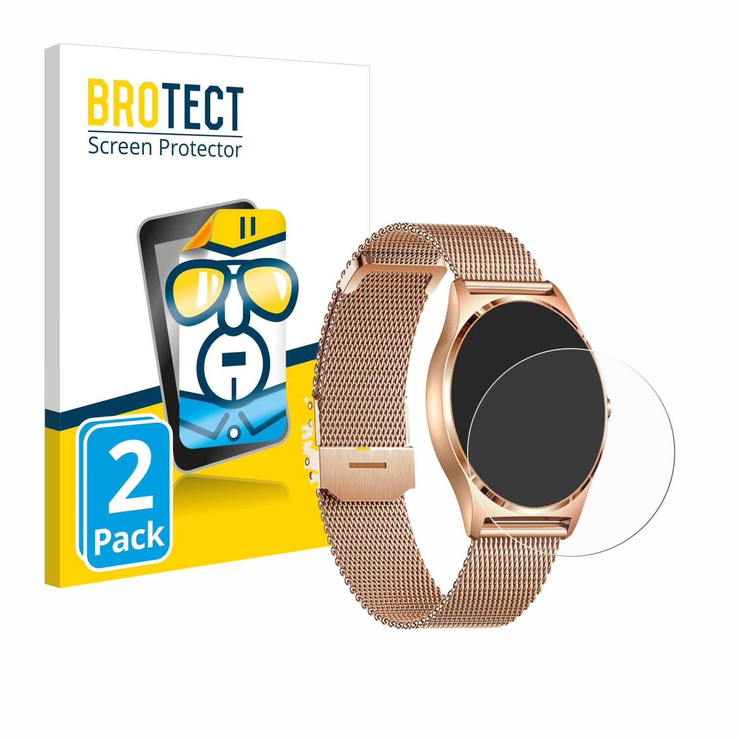 2x BROTECT Displayschutz-Folie für Xcoast X-Watch Joli XC
