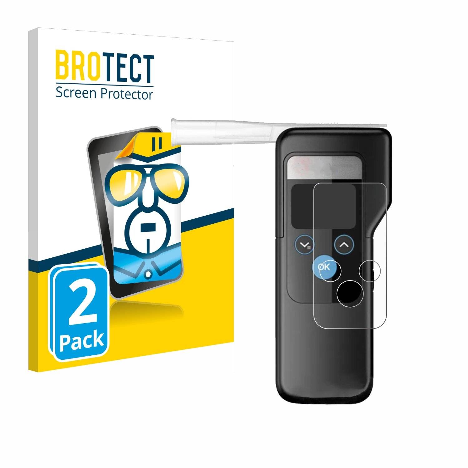 2x BROTECT Displayschutz-Folie für Dräger Alcotest