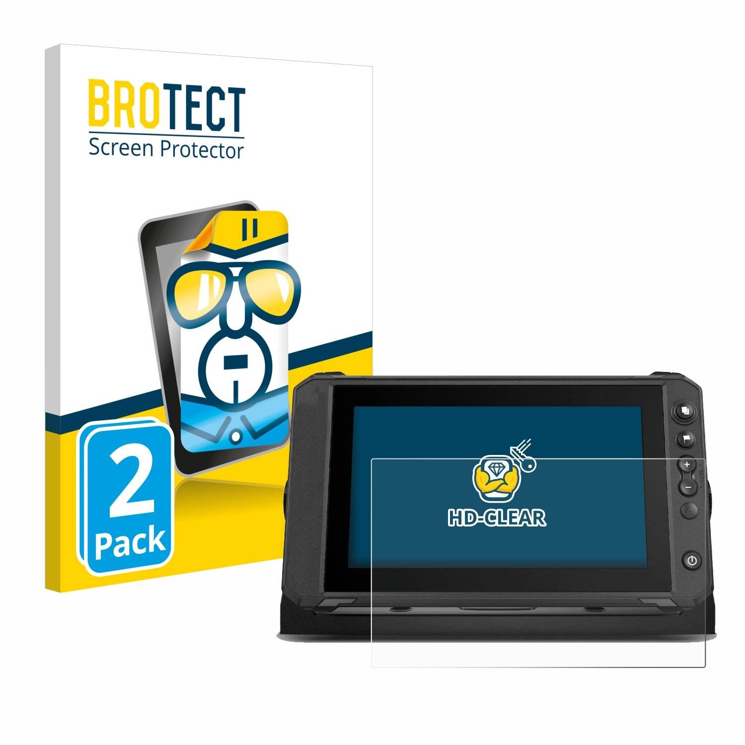 2x BROTECT Displayschutz-Folie für Lowrance Elite FS