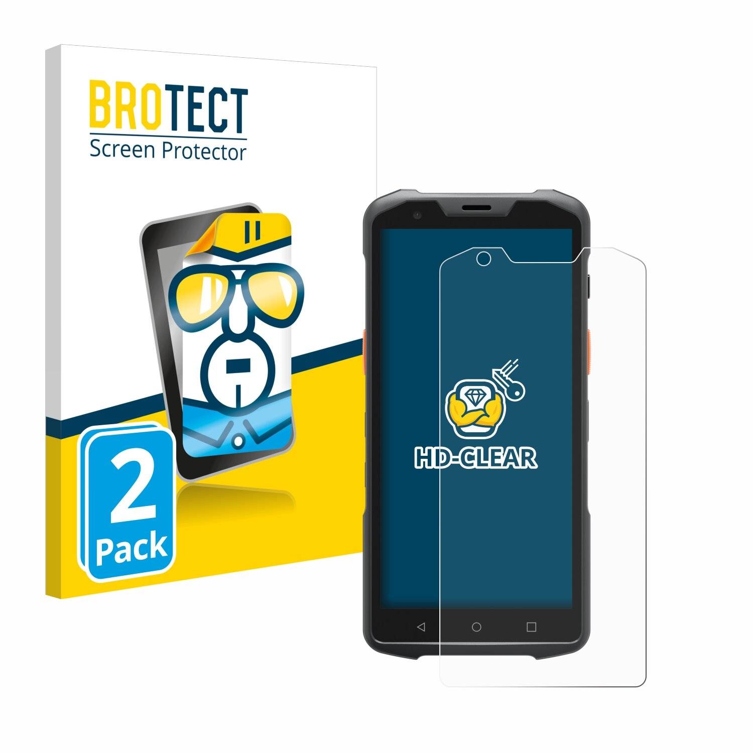 2x BROTECT Displayschutz-Folie für Sunmi
