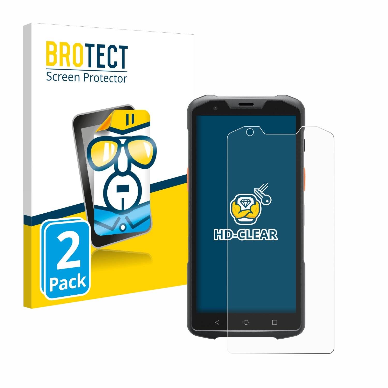 2x BROTECT Displayschutz-Folie für Sunmi L2s